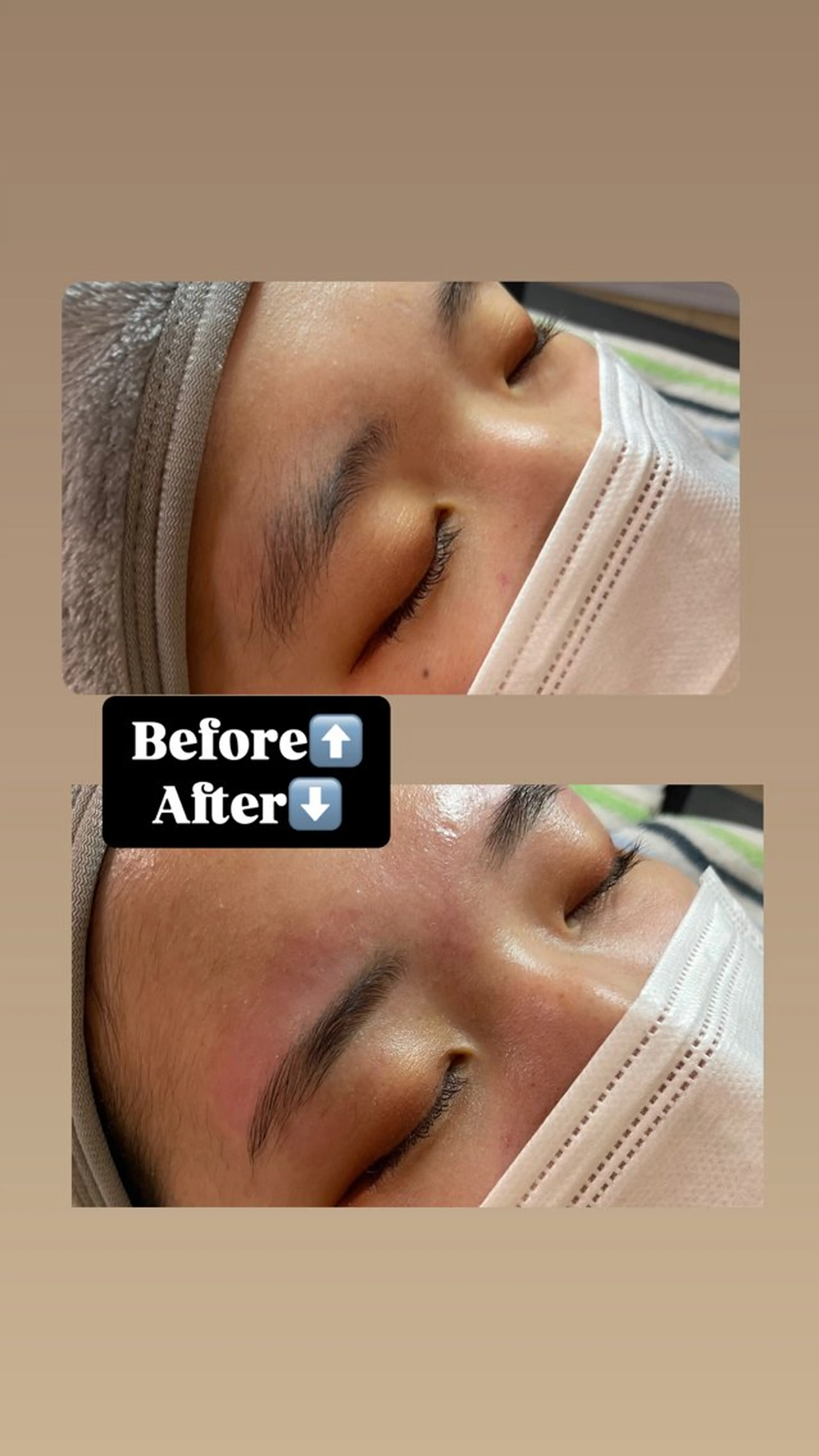 アイブロウ ワックス脱毛 眉カット 眉とネイルのお店 Leaf🌿津田沼の眉毛・アイブロウイメージ