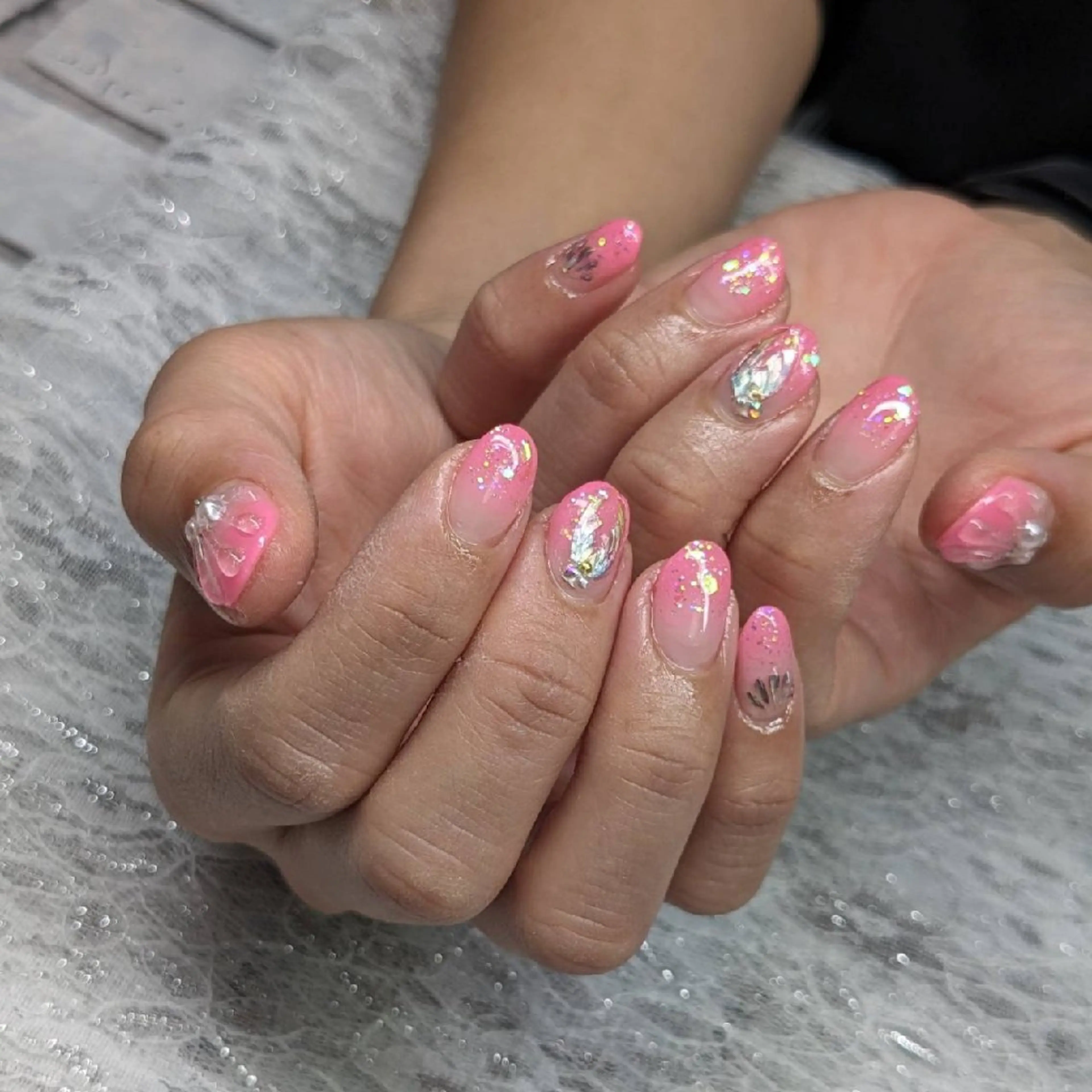 ネイル ピンク ハンドネイル ネイルサロンベルティ .keikoのネイルデザイン