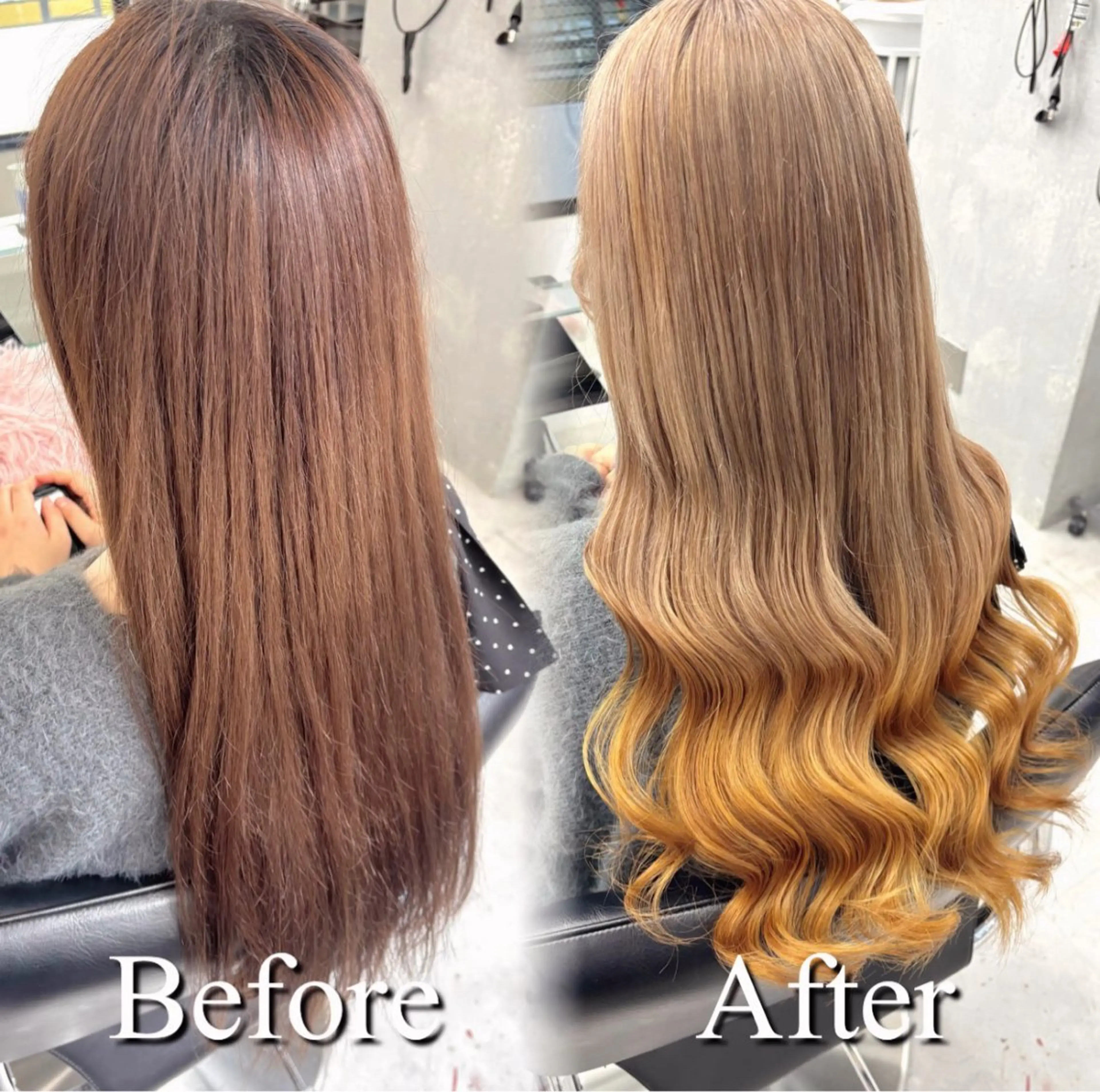 ロング カラー グラデーションカラー イエローカラー 絶対可愛い宣言💝横 浜エクステみさき🪄のヘアスタイル