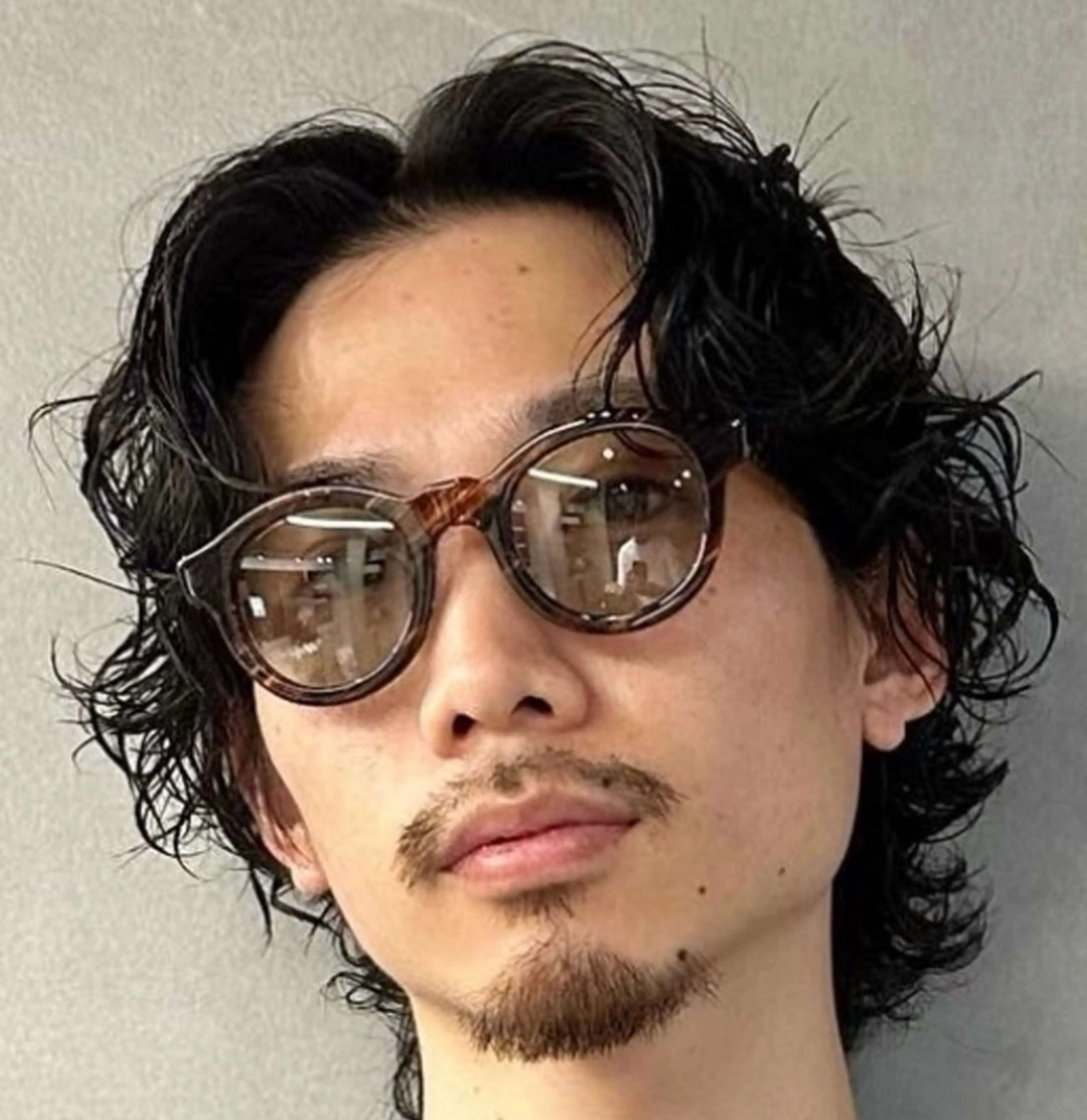 ミディアム パーマ ヘアアレンジ メンズ カット パーマ fifth 石川 凪のヘアスタイル