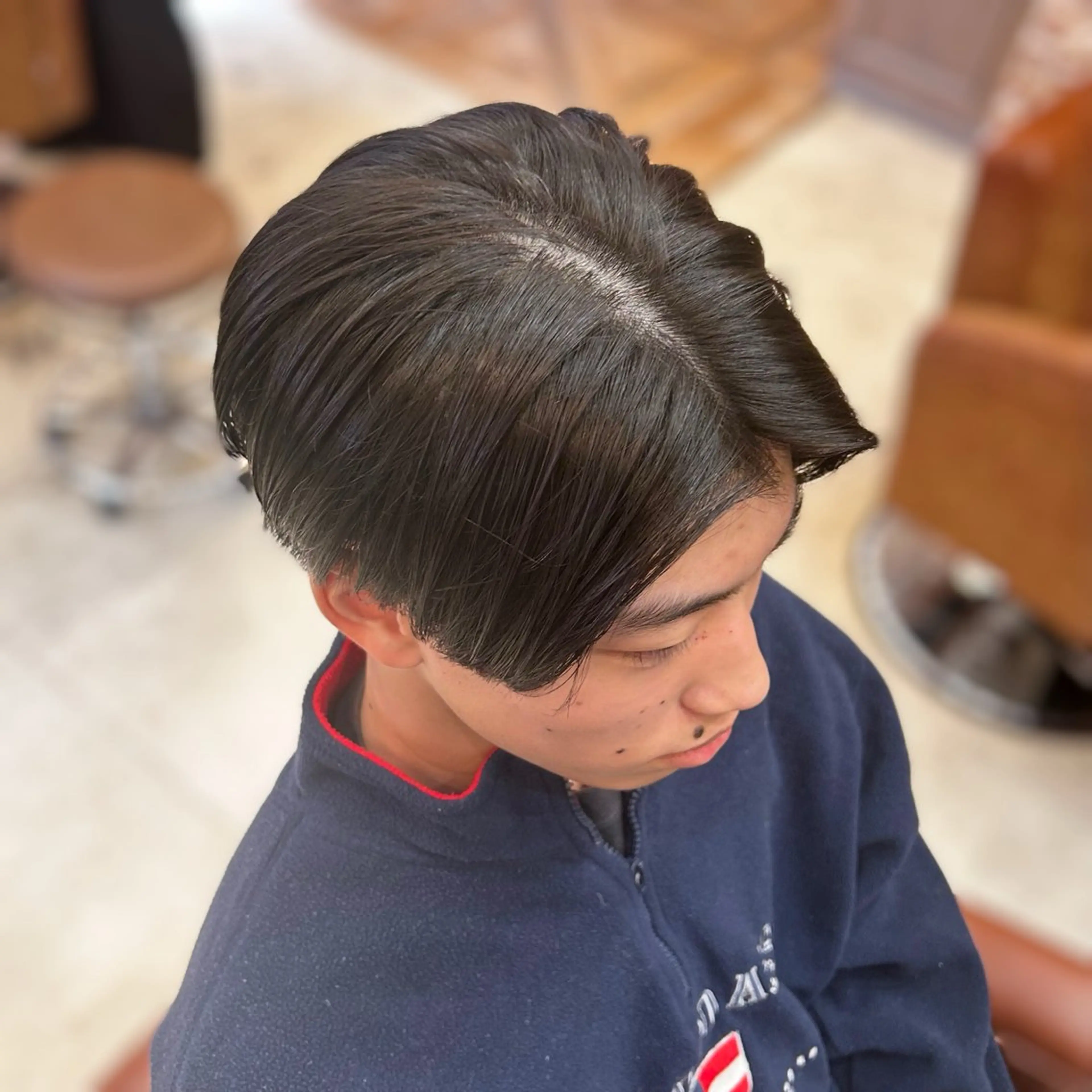 ショート パーマ メンズ 師岡 祐輔のヘアスタイル