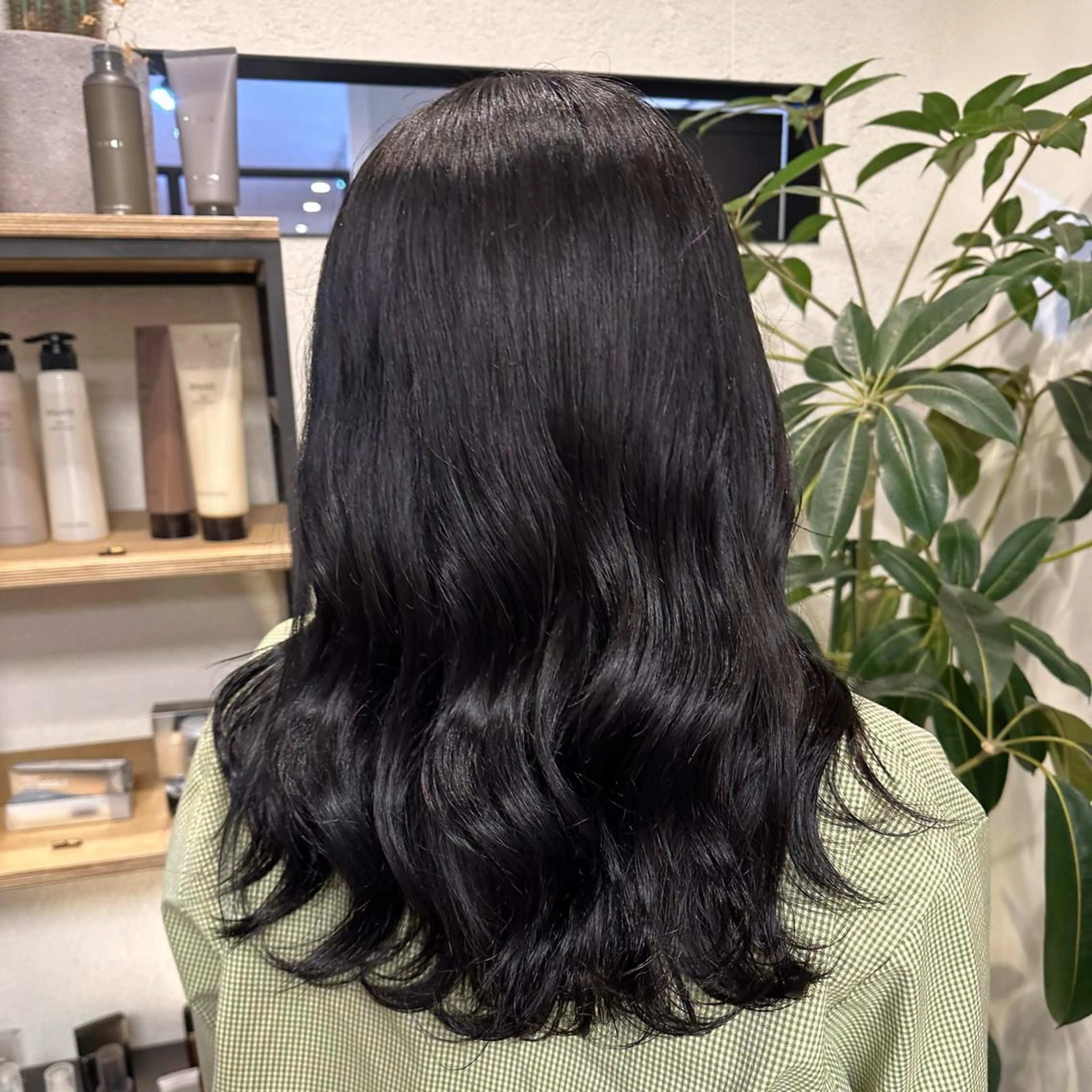 セミロング カラー momo 札幌美容師のヘアスタイル