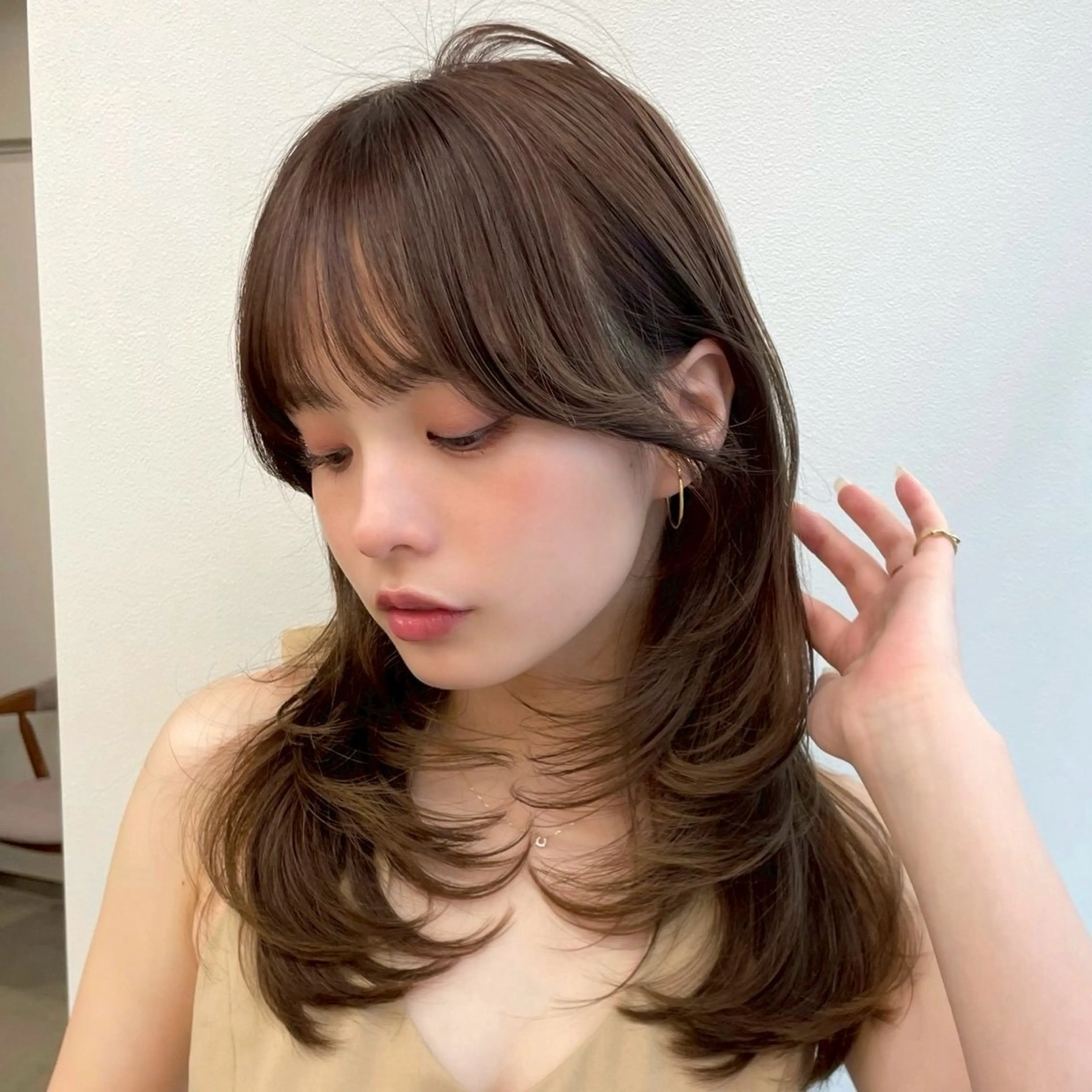 カラー ヘアカラー 白石 瑠愛のヘアスタイル