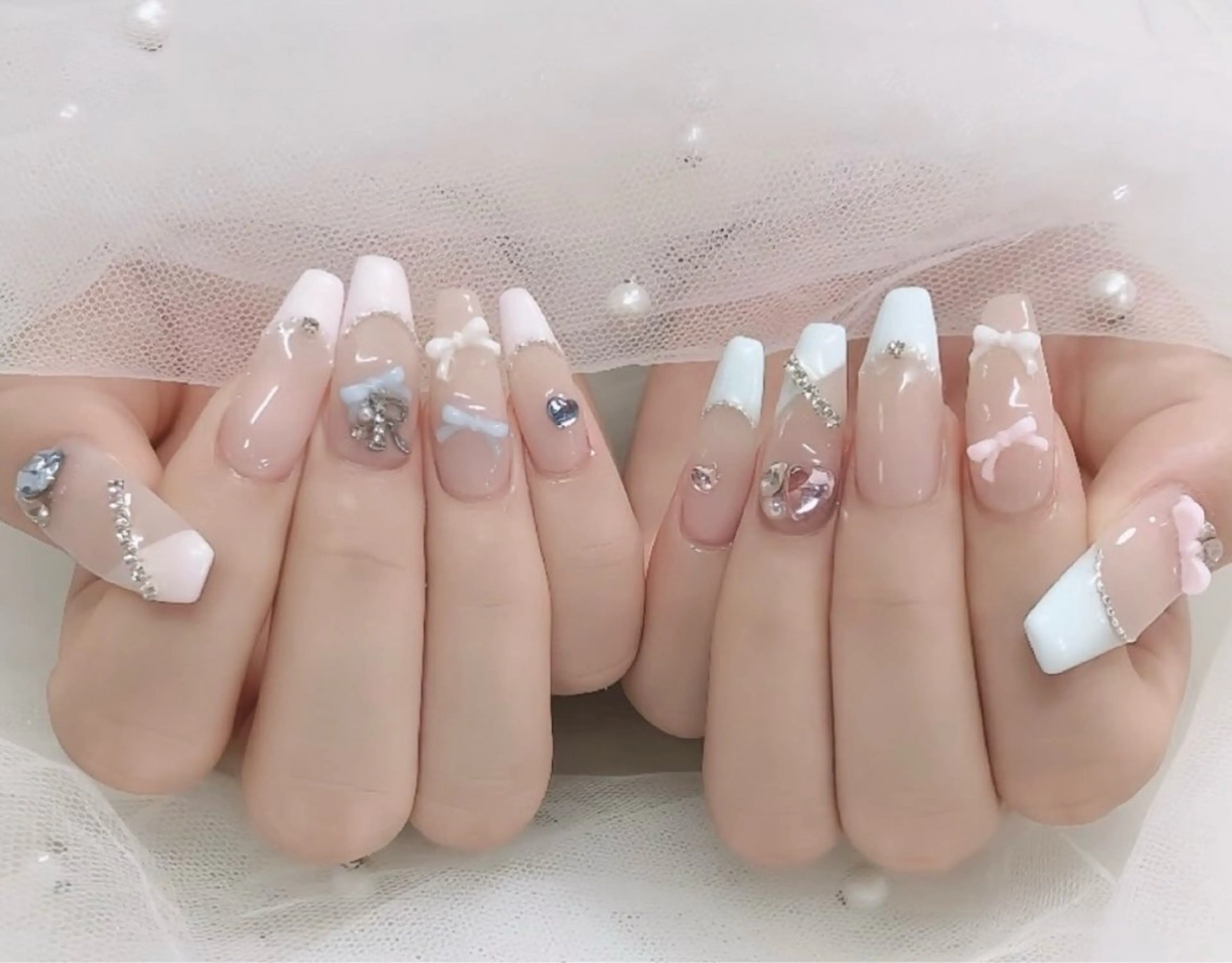 ネイル 韓国ネイル 持ち込み ニュアンスネイル ネイルチップ ハンドネイル TABI ANA.CHUOのネイルデザイン