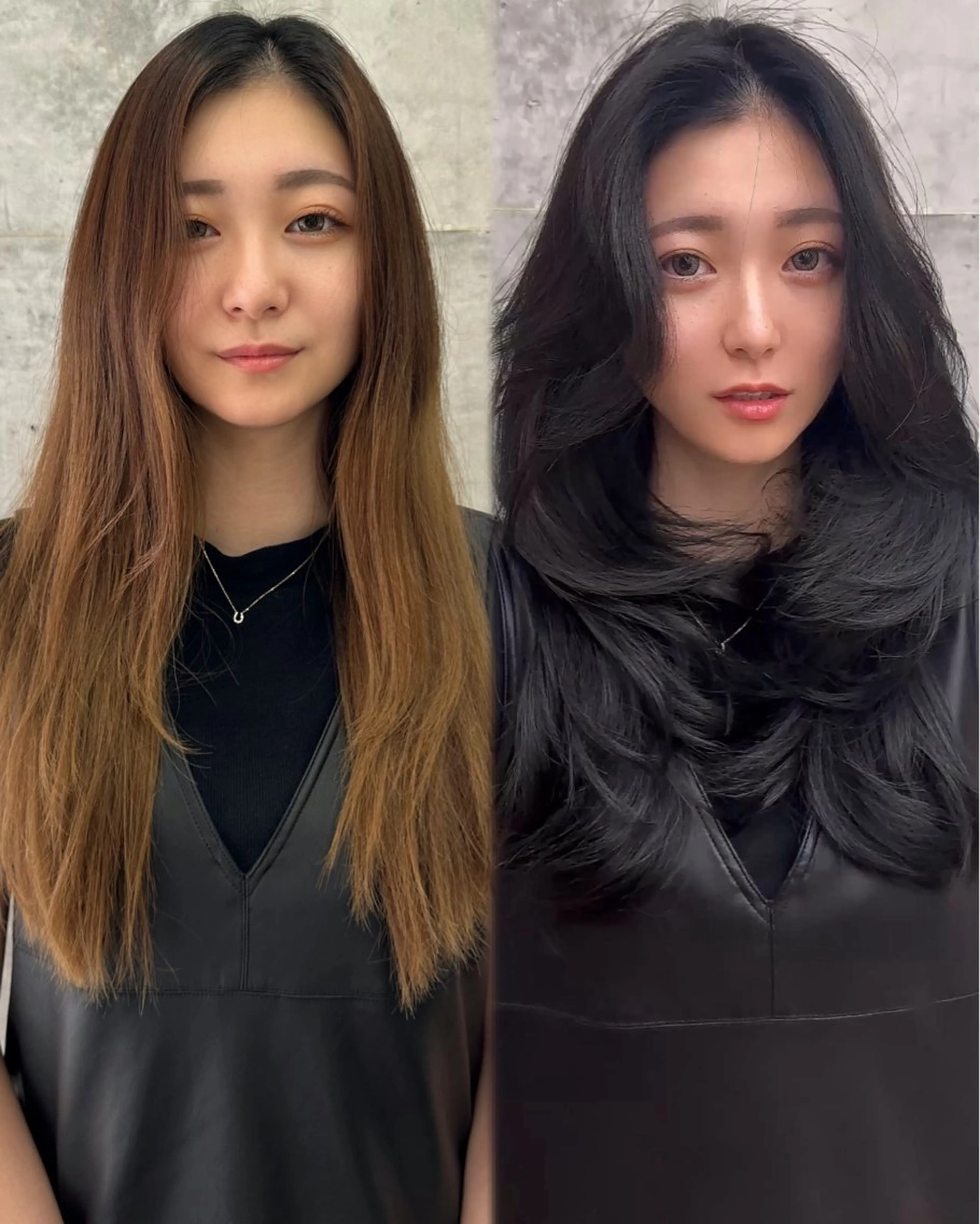 ロング カット 海外ヘア/美髪矯正 海外レイヤー/ヒラキのヘアスタイル