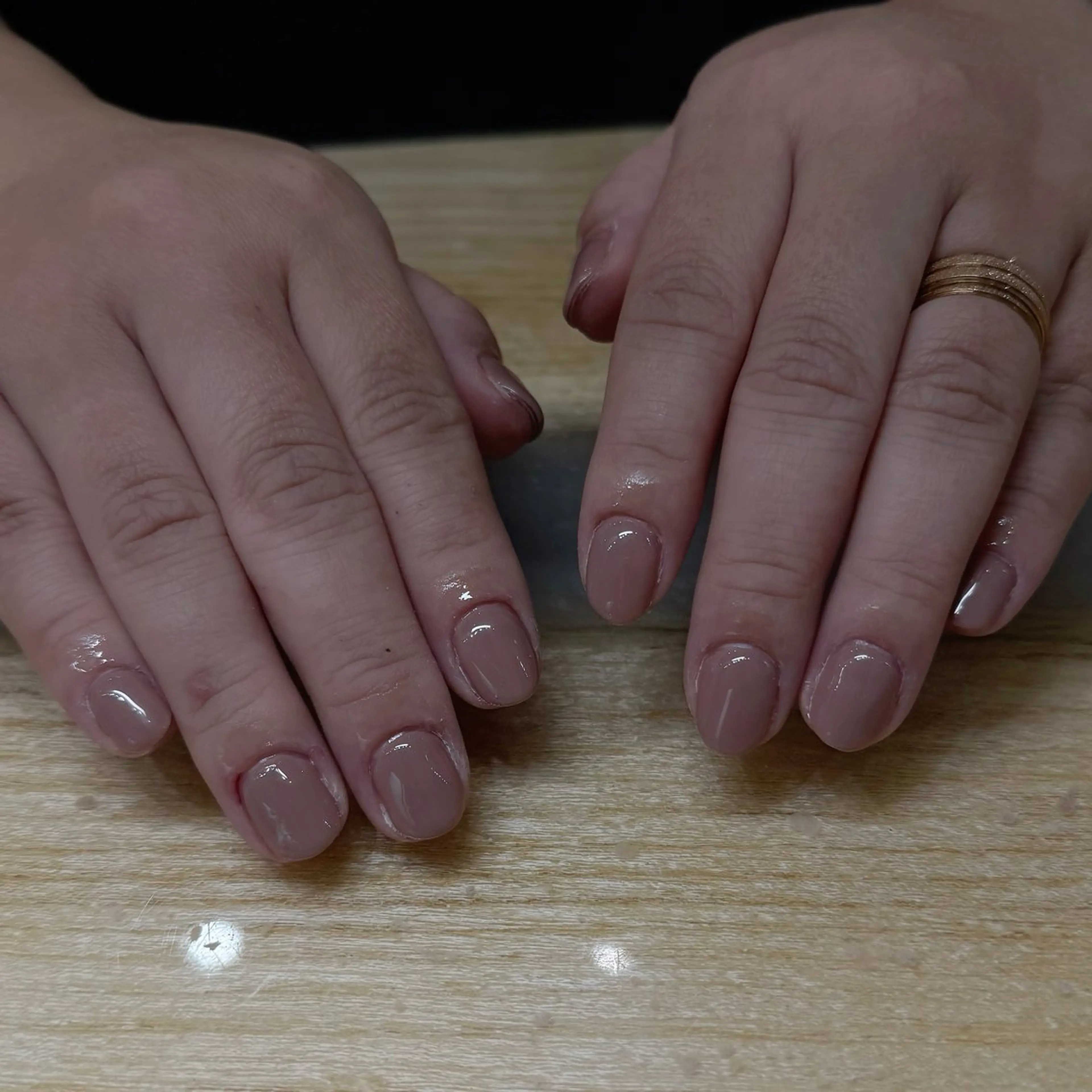 ネイル ピンク ピンクベージュ LOOP kanaのネイルデザイン
