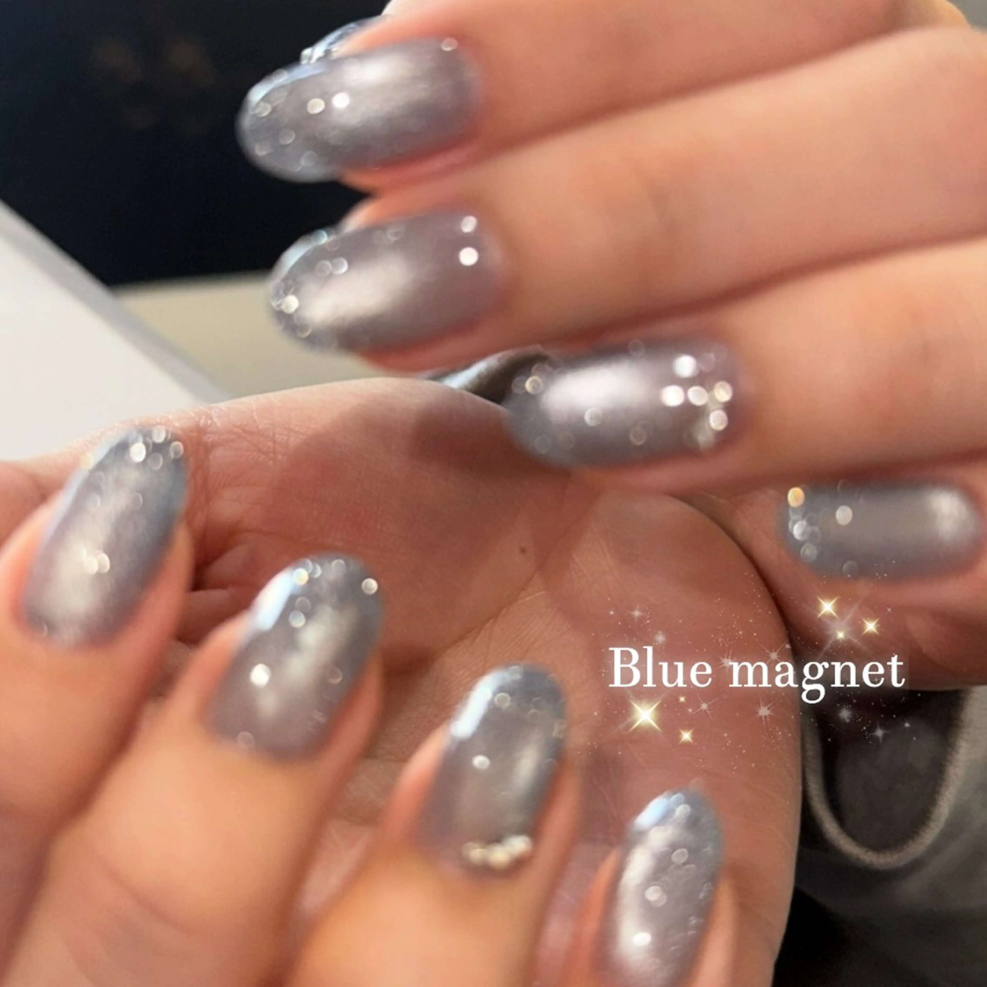 ネイル フラッシュネイル マグネットネイル ハンドネイル Angelique 田中/高崎のネイルデザイン