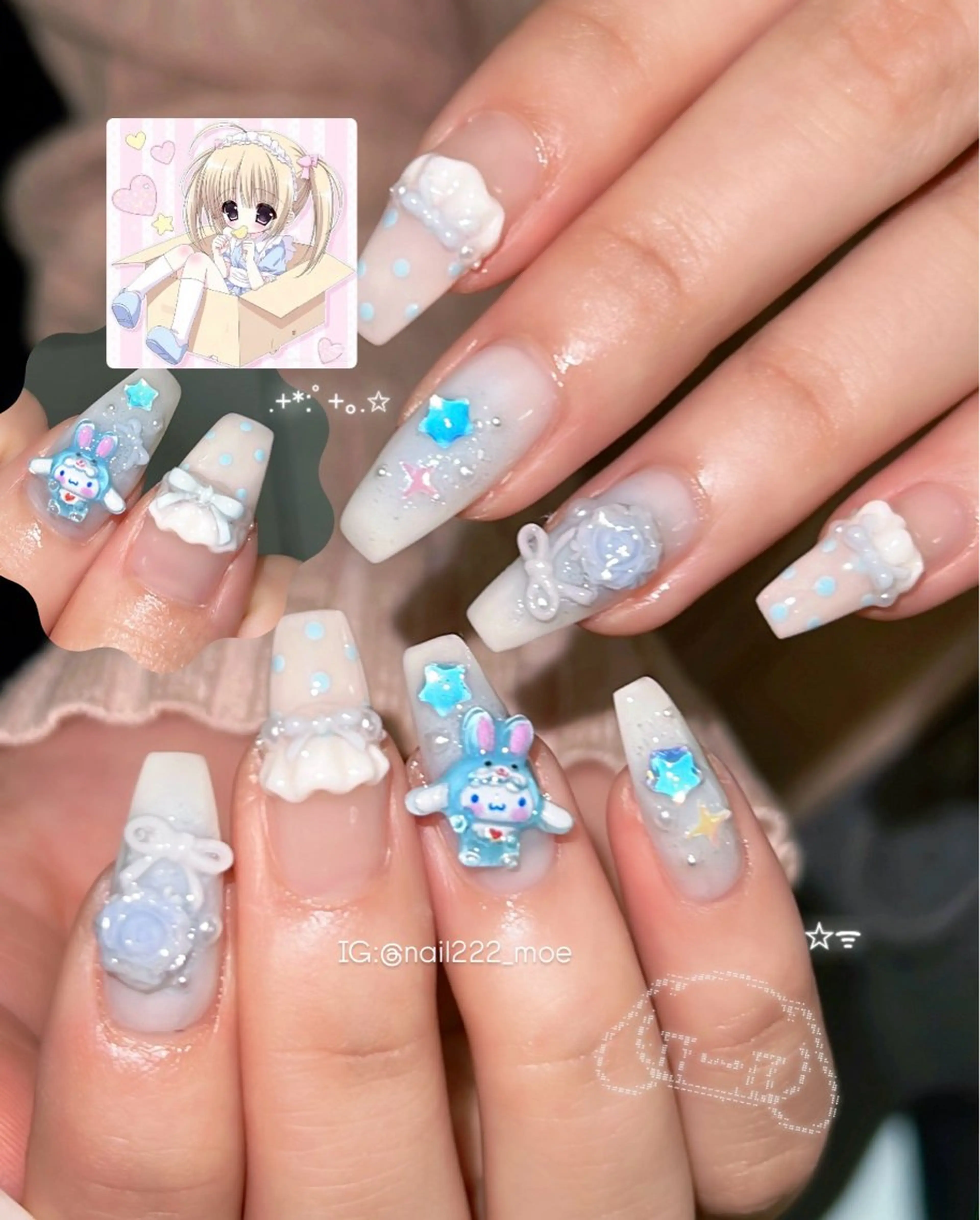 ネイル ハンドネイル ⟡.*222⋰˚☆ MöEのネイルデザイン