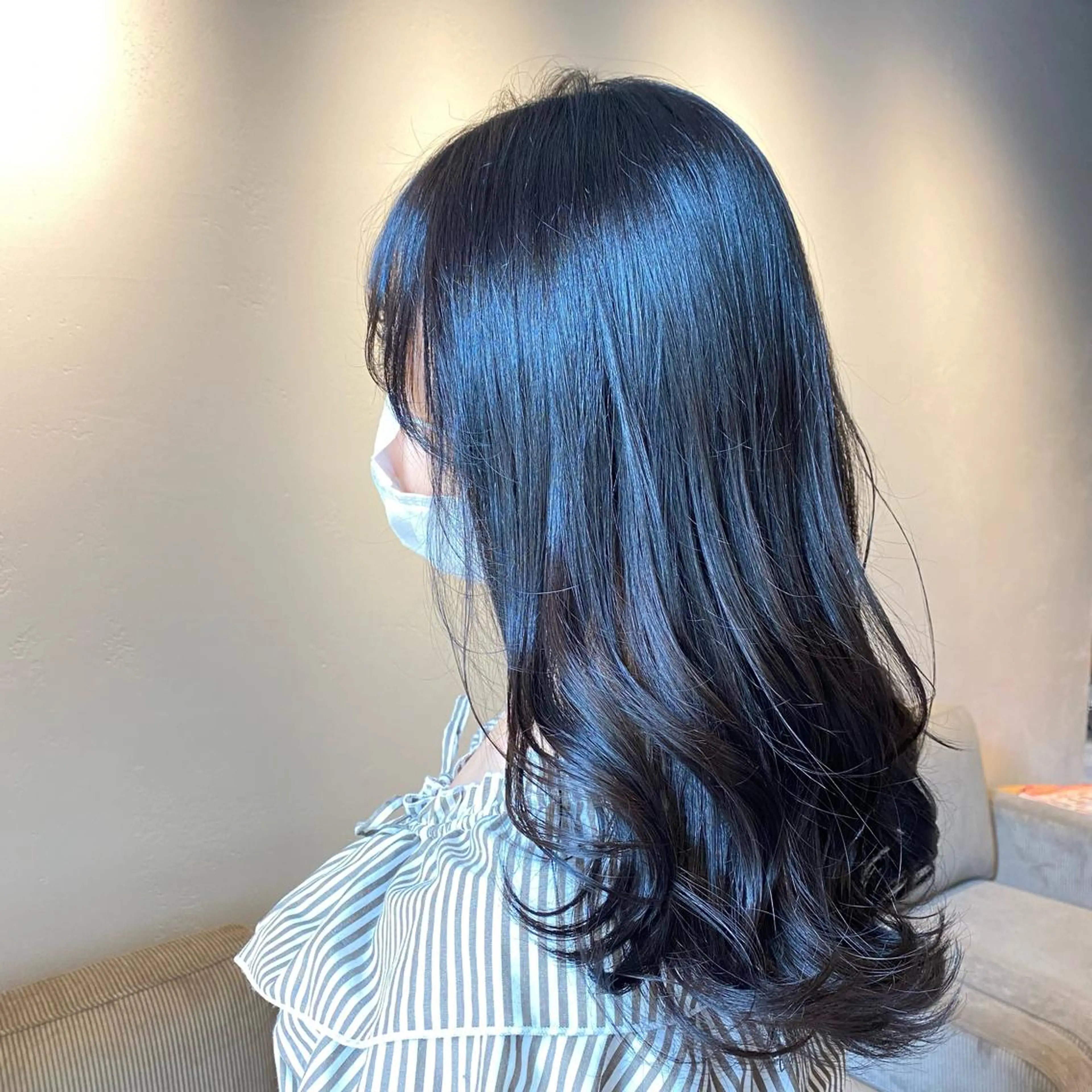 セミロング 地毛風縮毛矯正/ コウノリナのヘアスタイル