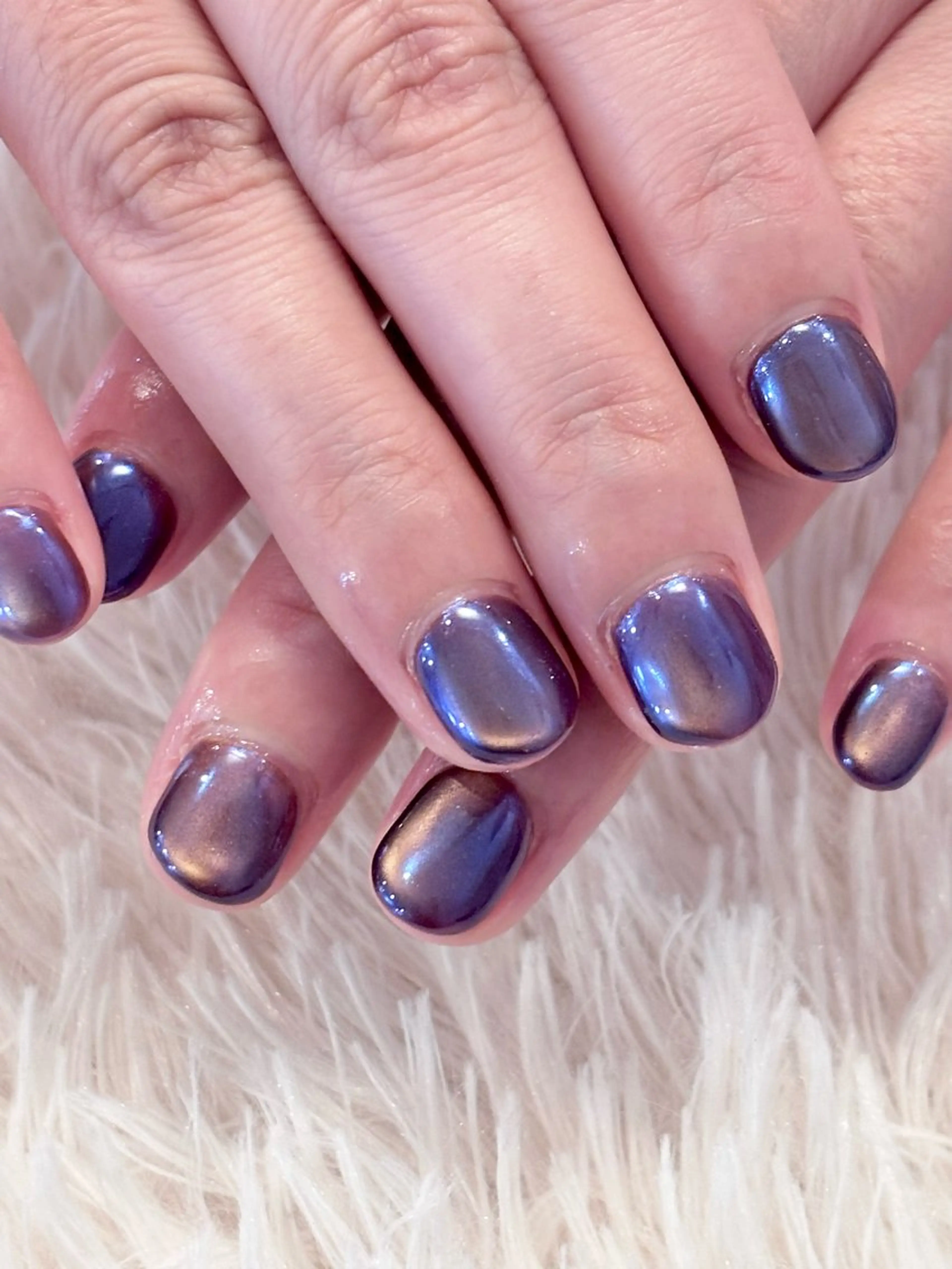 ネイル オーロラネイル マグネットネイル Lelole 🫧マグネット🫧のネイルデザイン