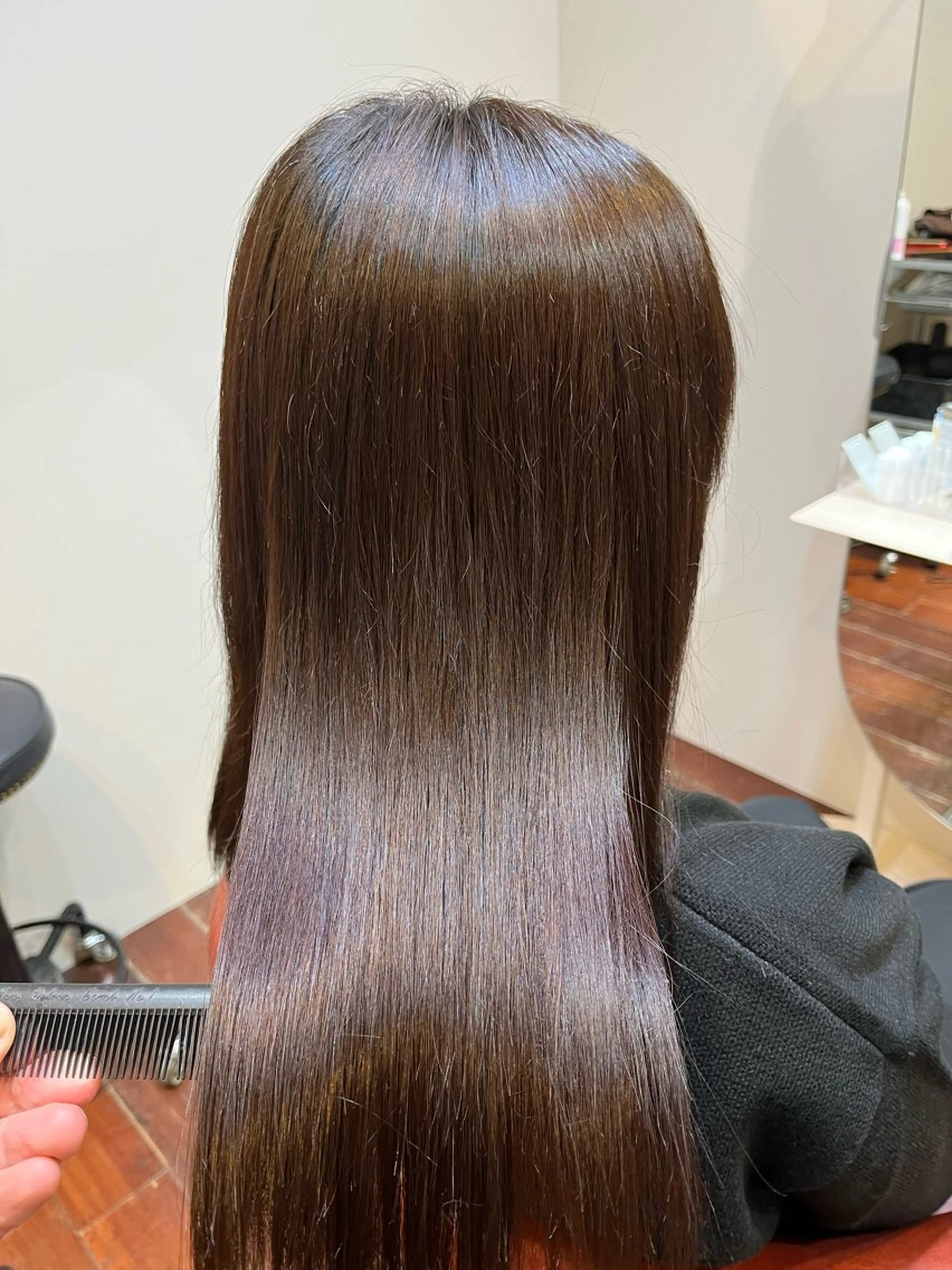 セミロング 縮毛矯正 縮毛矯正 杉原 駿亮のヘアスタイル