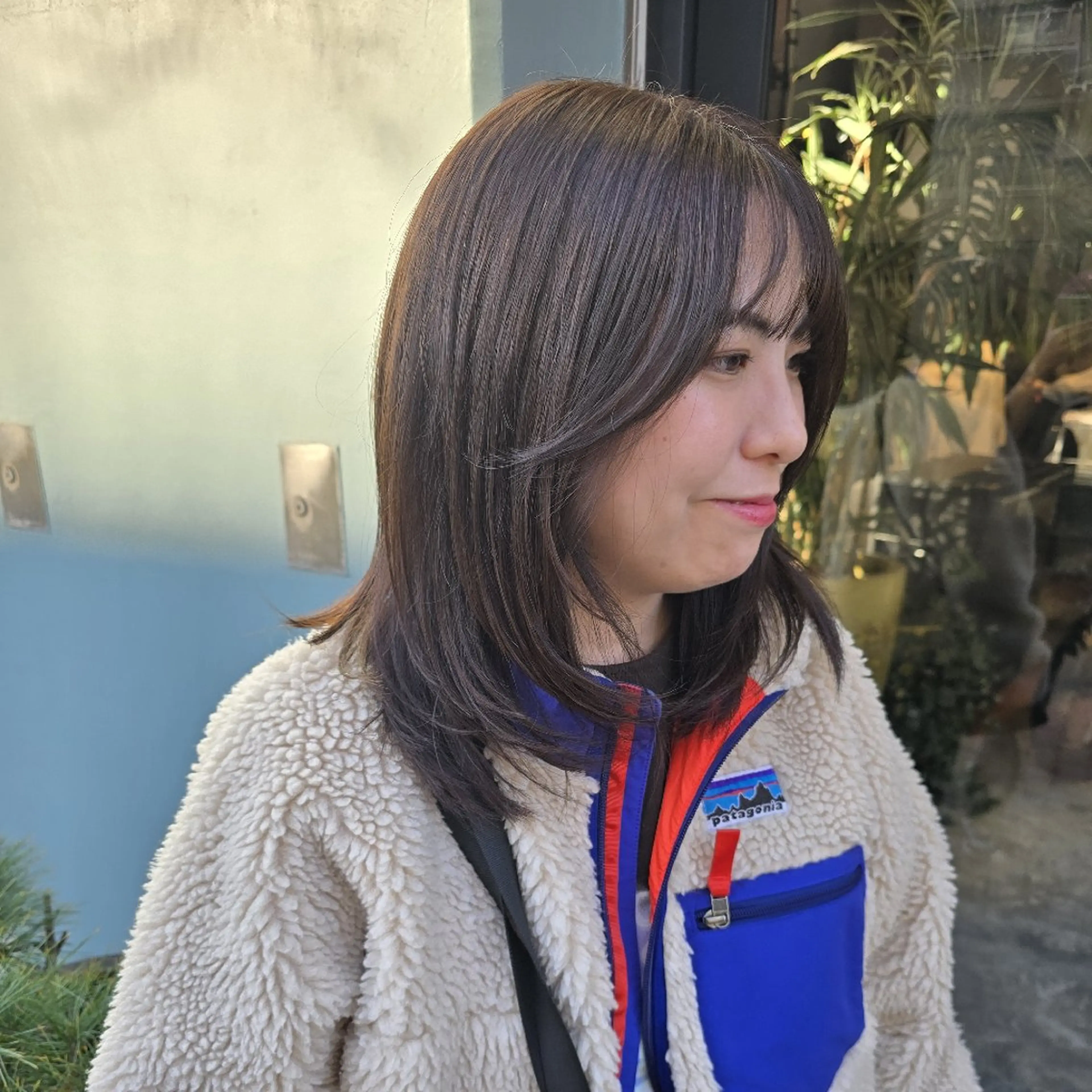 セミロング カラー アッシュ アッシュブラウン ブラウンカラー ハヤシ マユ ✂ 府中美容室のヘアスタイル