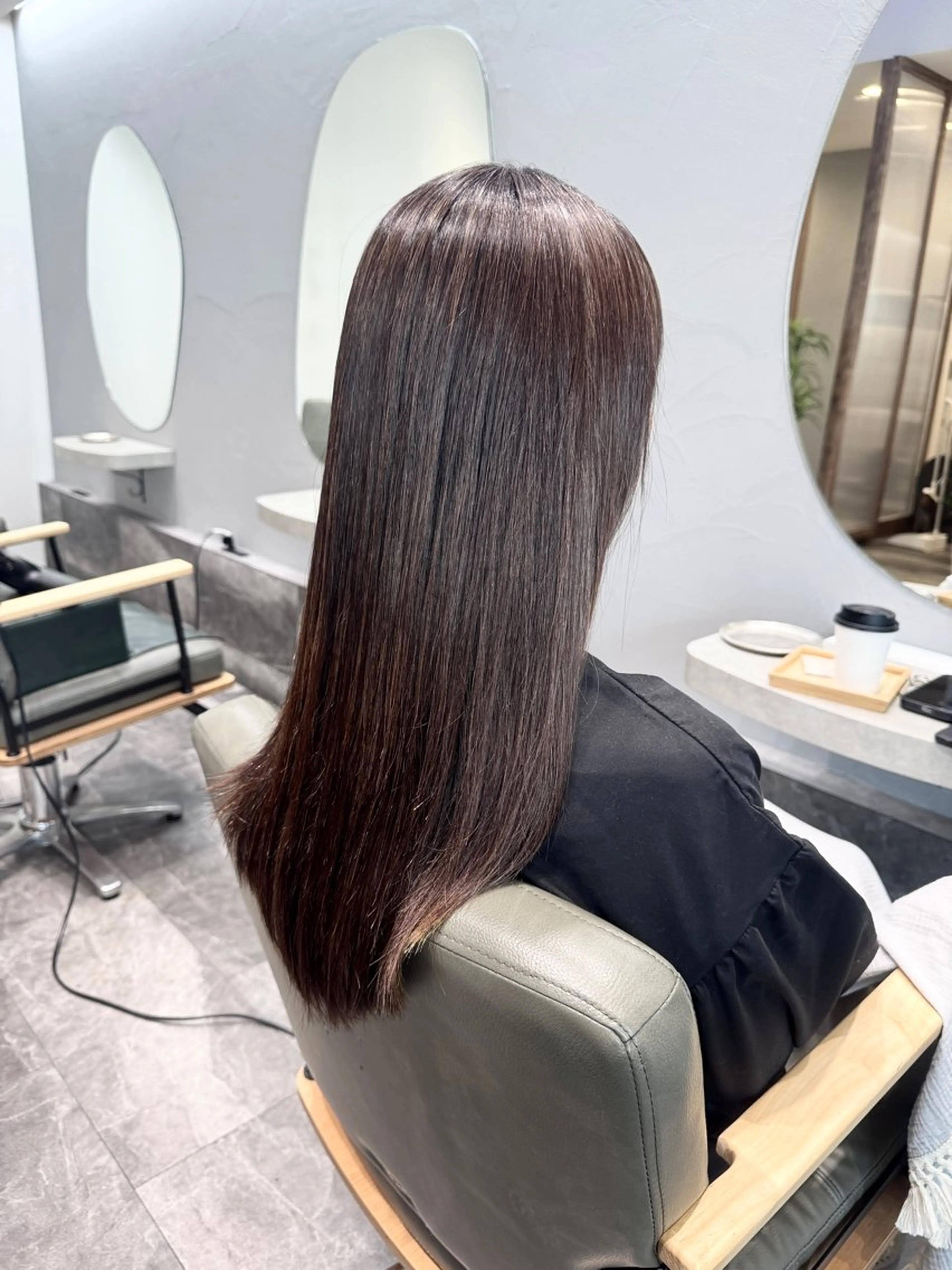 ロング カット 縮毛矯正 トリートメント 吉田 空 （POANA.）のヘアスタイル