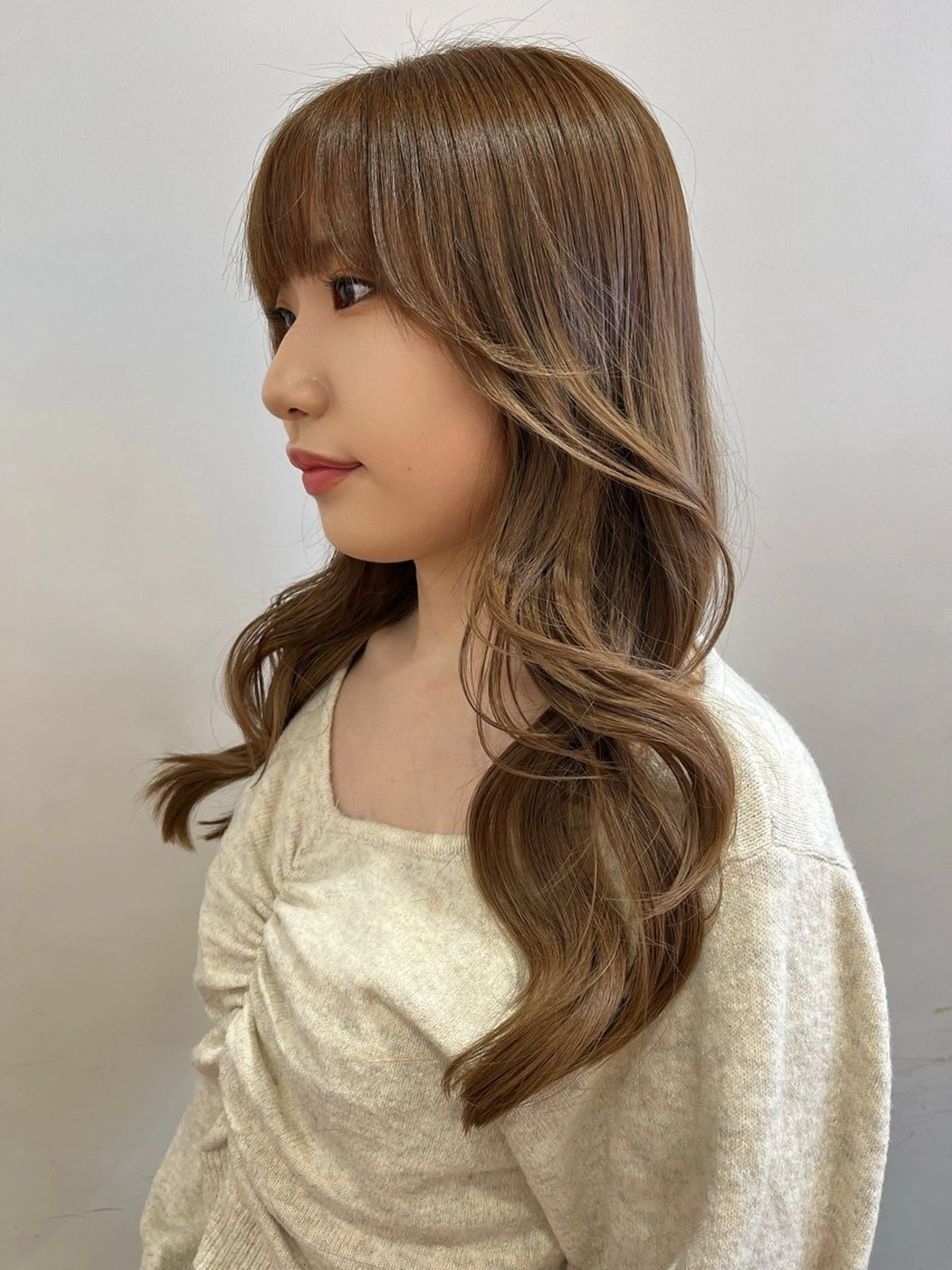 ロング カラー 林 和香菜のヘアスタイル
