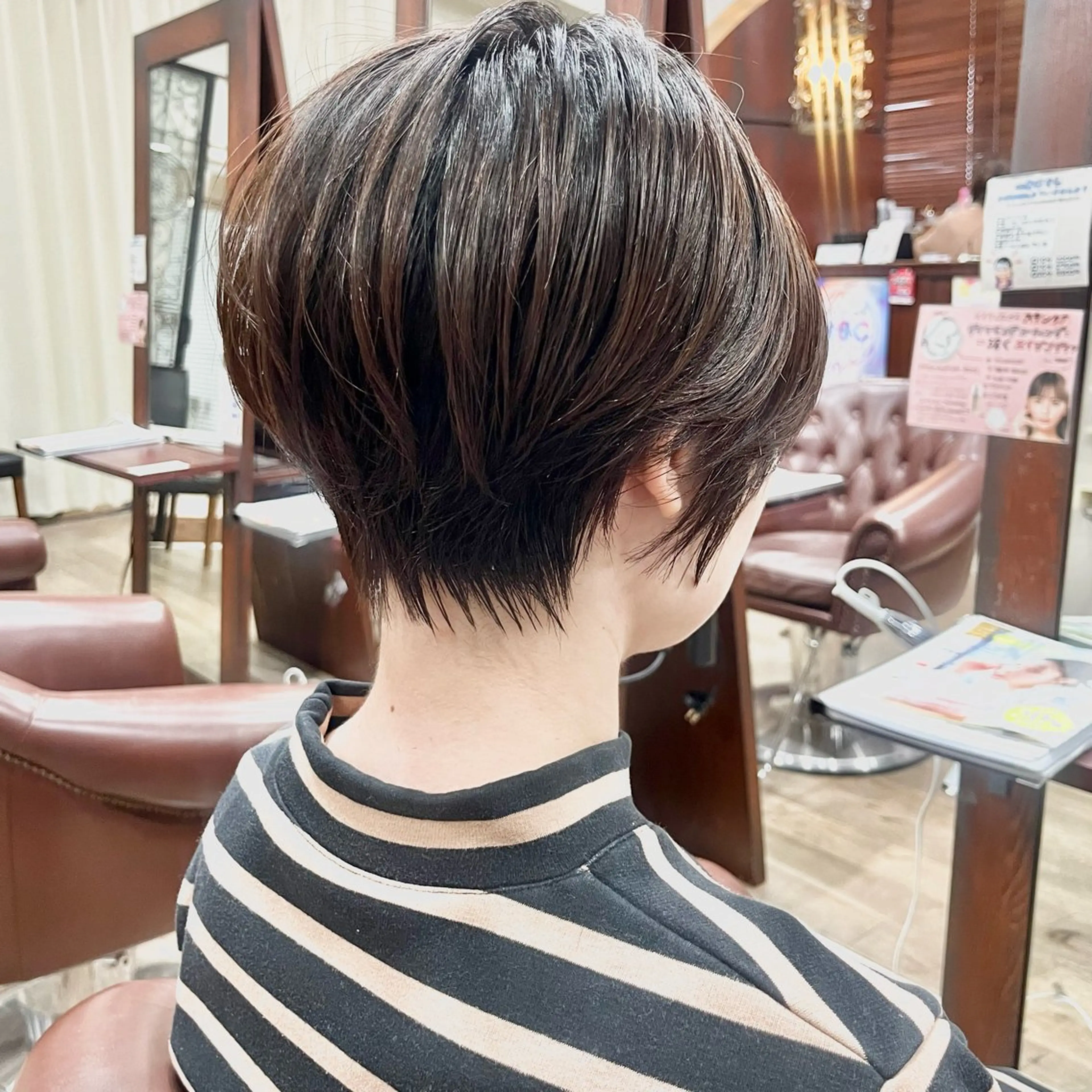 ショート カラー ミセス ショートヘア クローバー八木店所属・白髪ぼかし/ショート 福原ないとのヘアスタイル