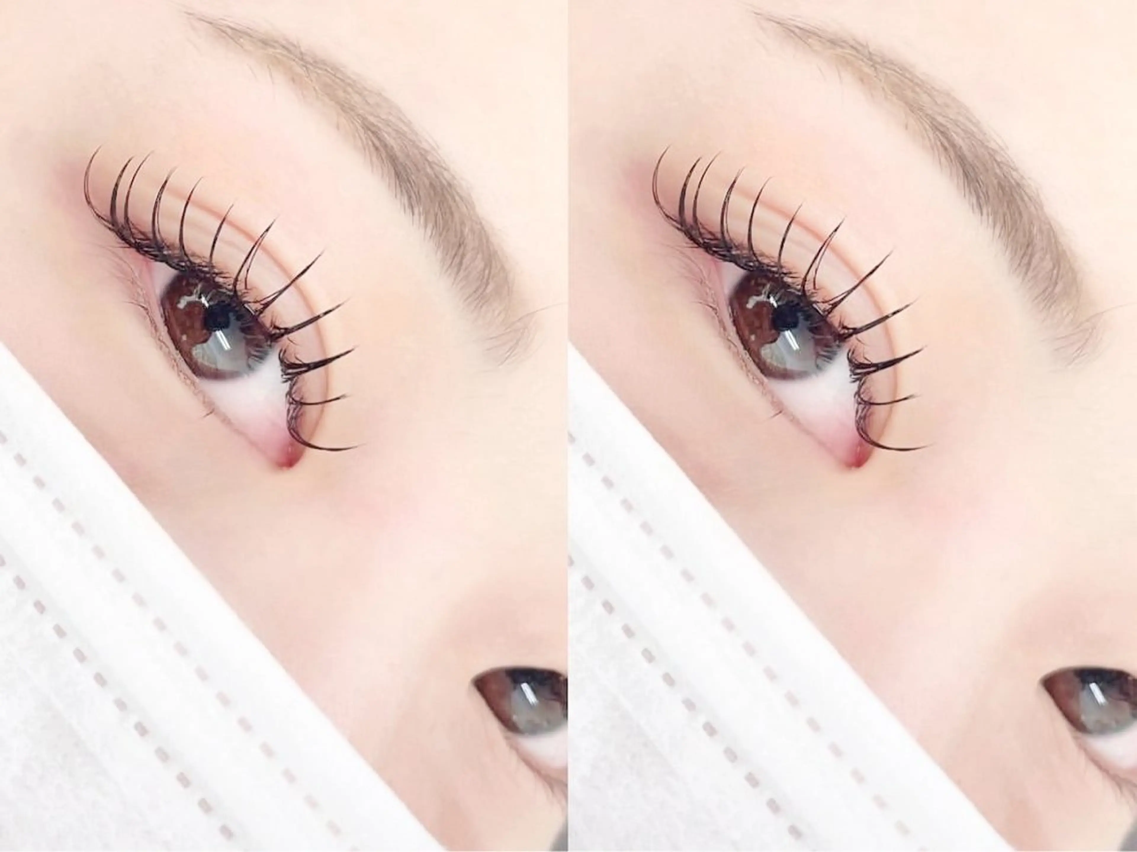 【ナチュラル🔒】🩶フラットラッシュ(カラー可)🩶100本　¥7100　笹塚/まつエク/韓国/束間の写真