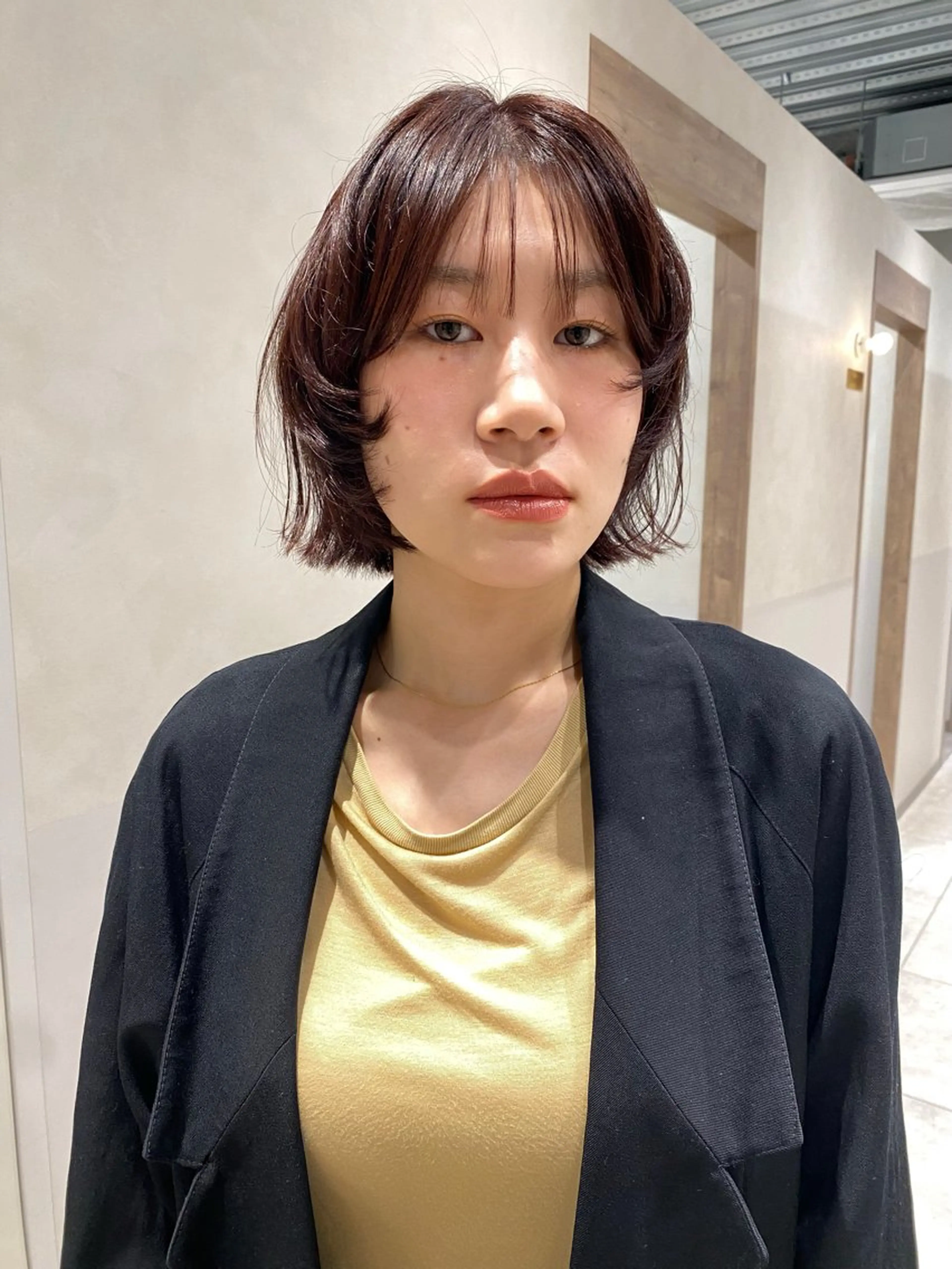 ミディアム カラー 砂原 ひよりのヘアスタイル