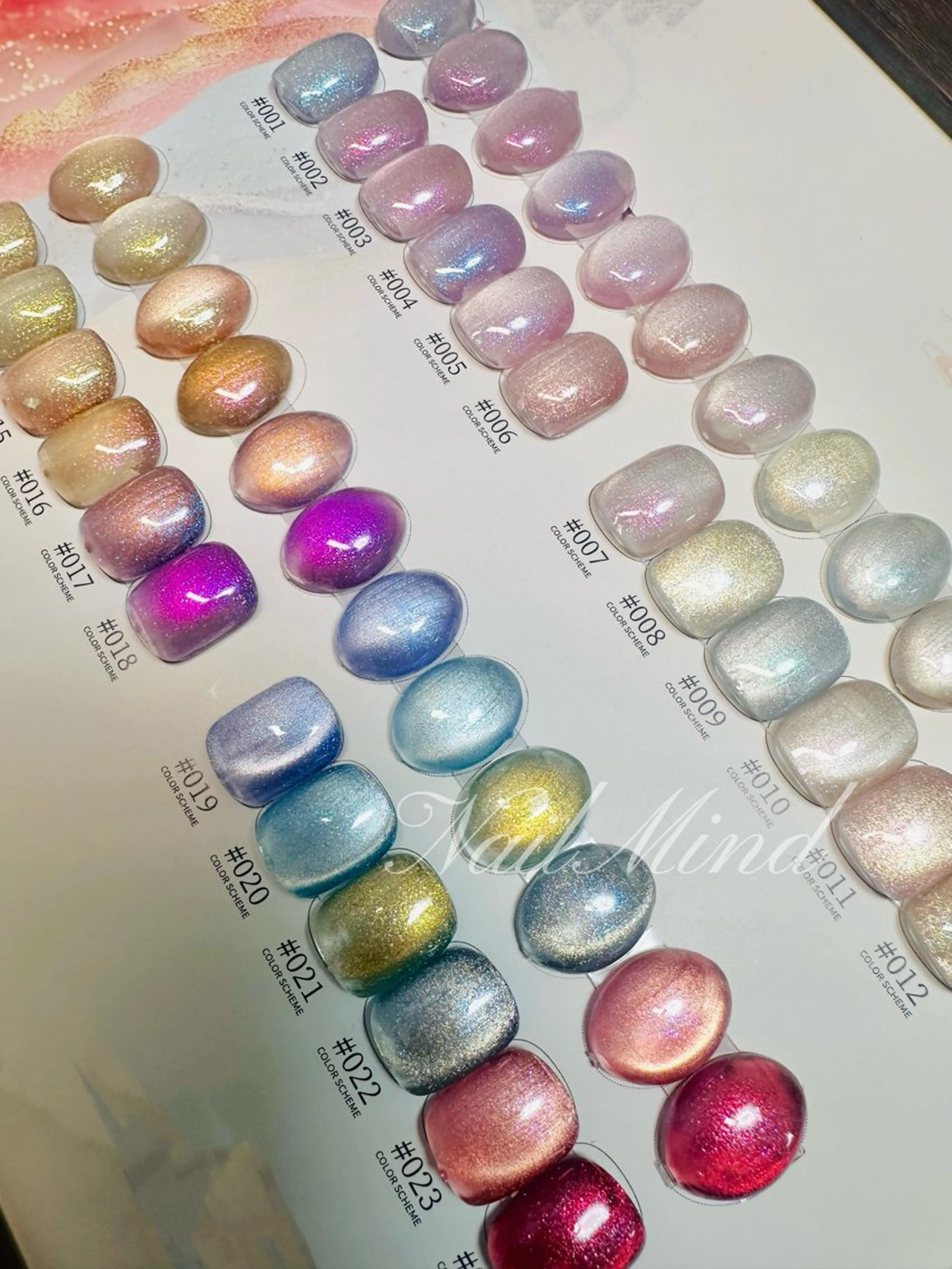 ネイル オーロラネイル ラメ(グリッター) マグネットネイル Nail Mind (NaONail）のネイルデザイン