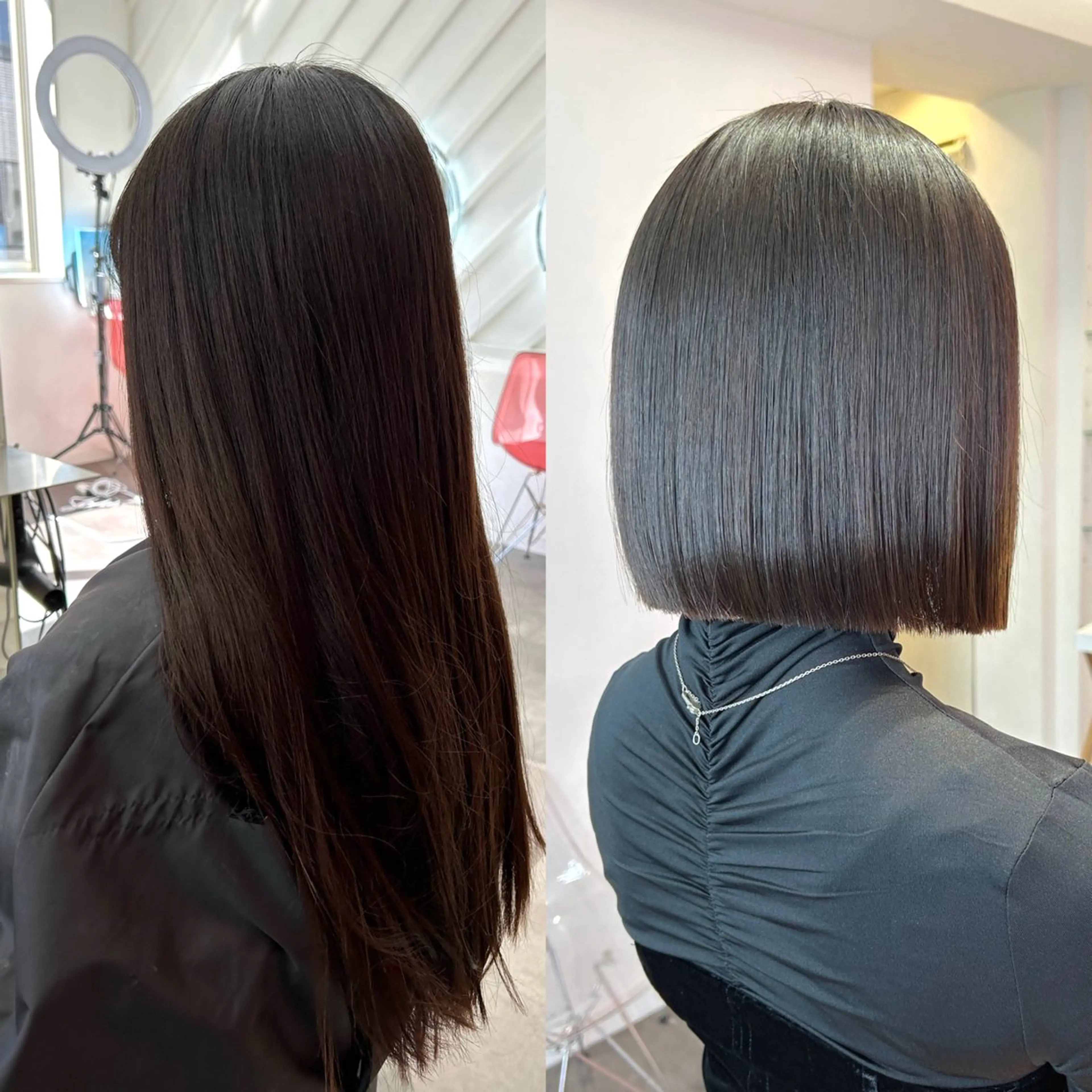 ショート カット 縮毛矯正 トリートメント 莉乃/縮毛矯正/髪質 改善/艶カラーのヘアスタイル