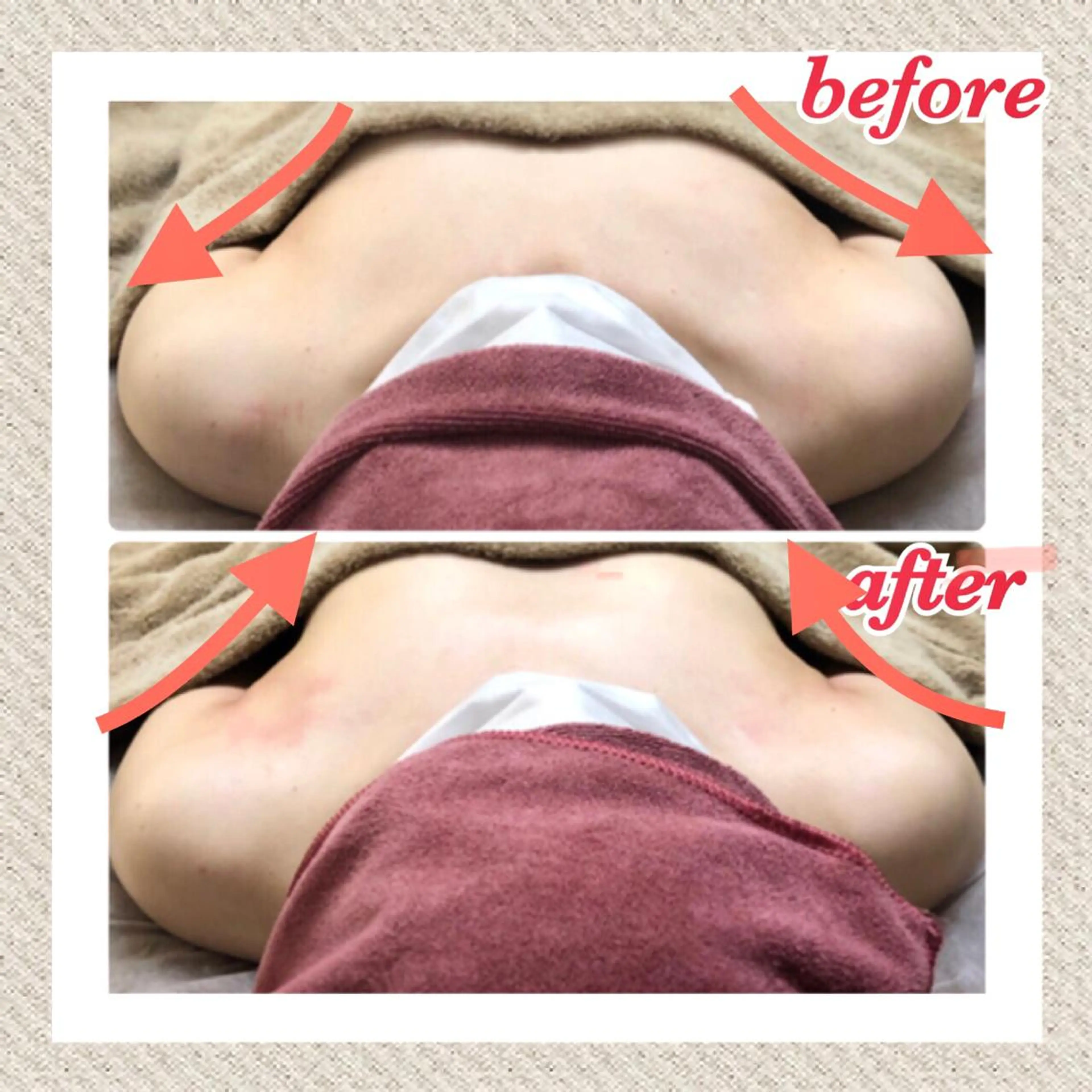 育乳バストケア❣️バストが育たない原因の根本からアプローチ✨左右差、ハリがほしい方にも💓の写真