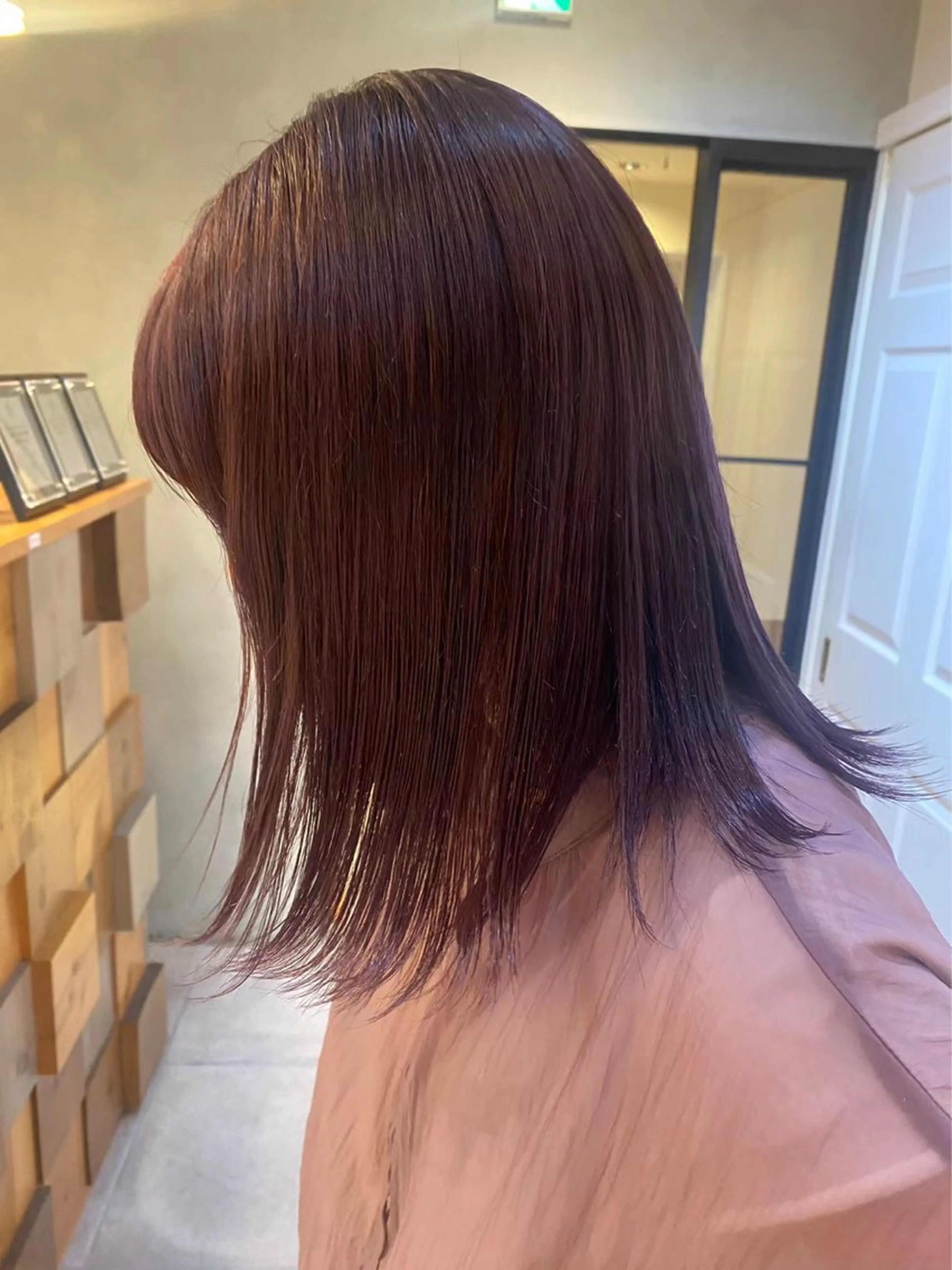 ミディアム カラー ヘアカラー ヘッドスパ 似合わせカラー×髪質 改善伏見/RIONAのヘアスタイル