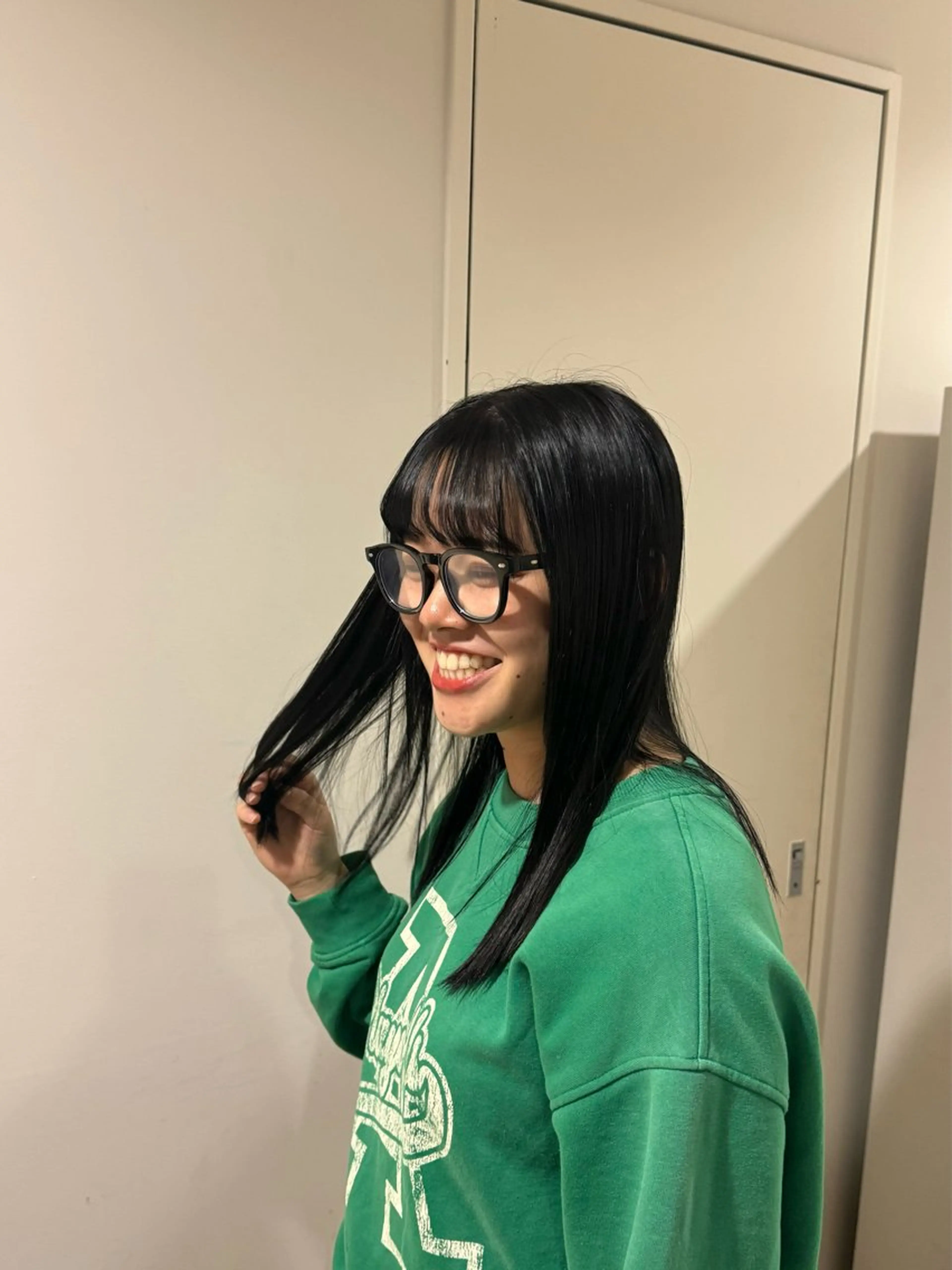 セミロング ヘアカラー トリートメント レイヤーカット/ モデル/sayakaのヘアスタイル