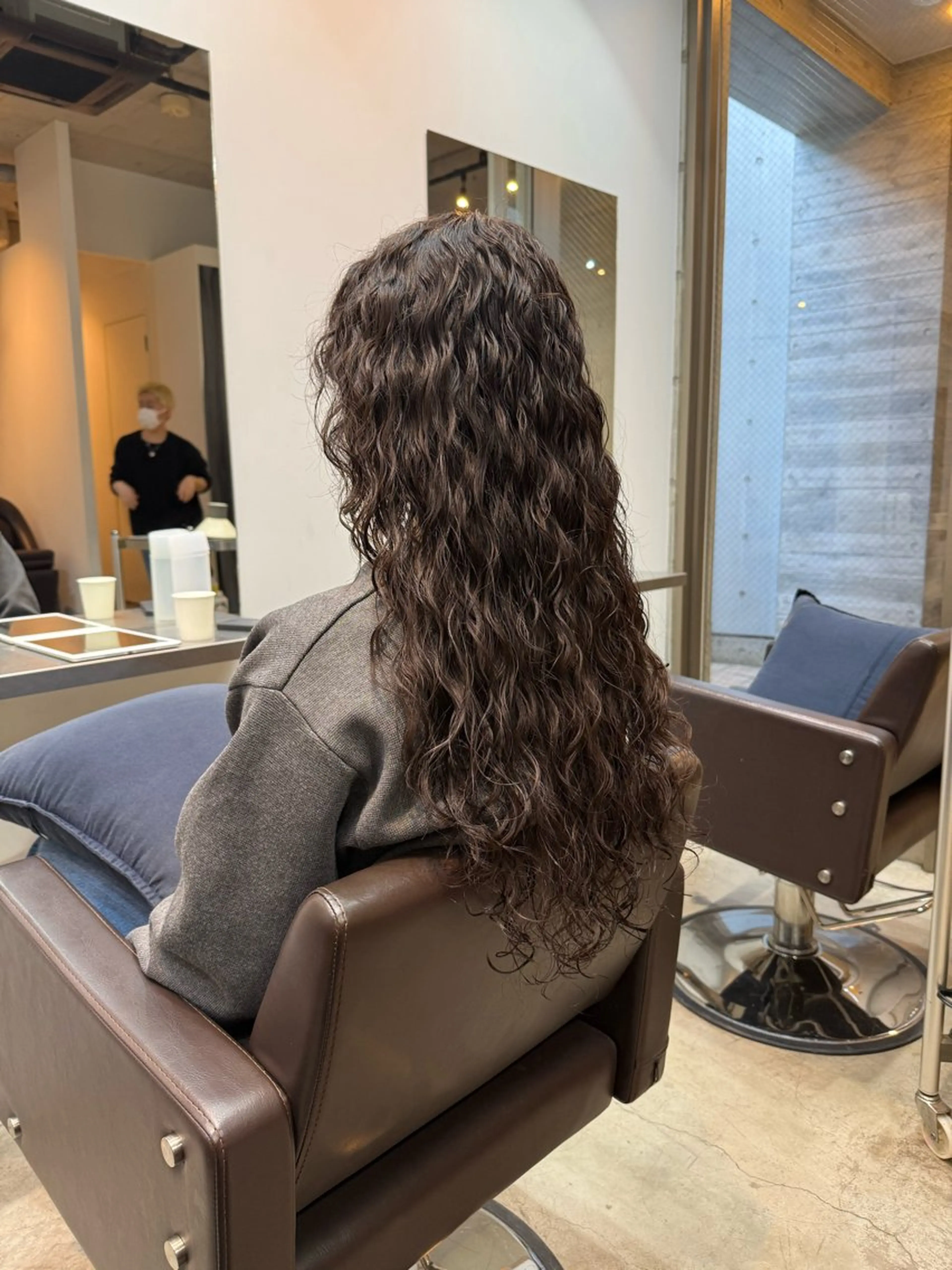 ロング カット パーマ トリートメント デジタルパーマ/ ウェーブパーマ/神野のヘアスタイル