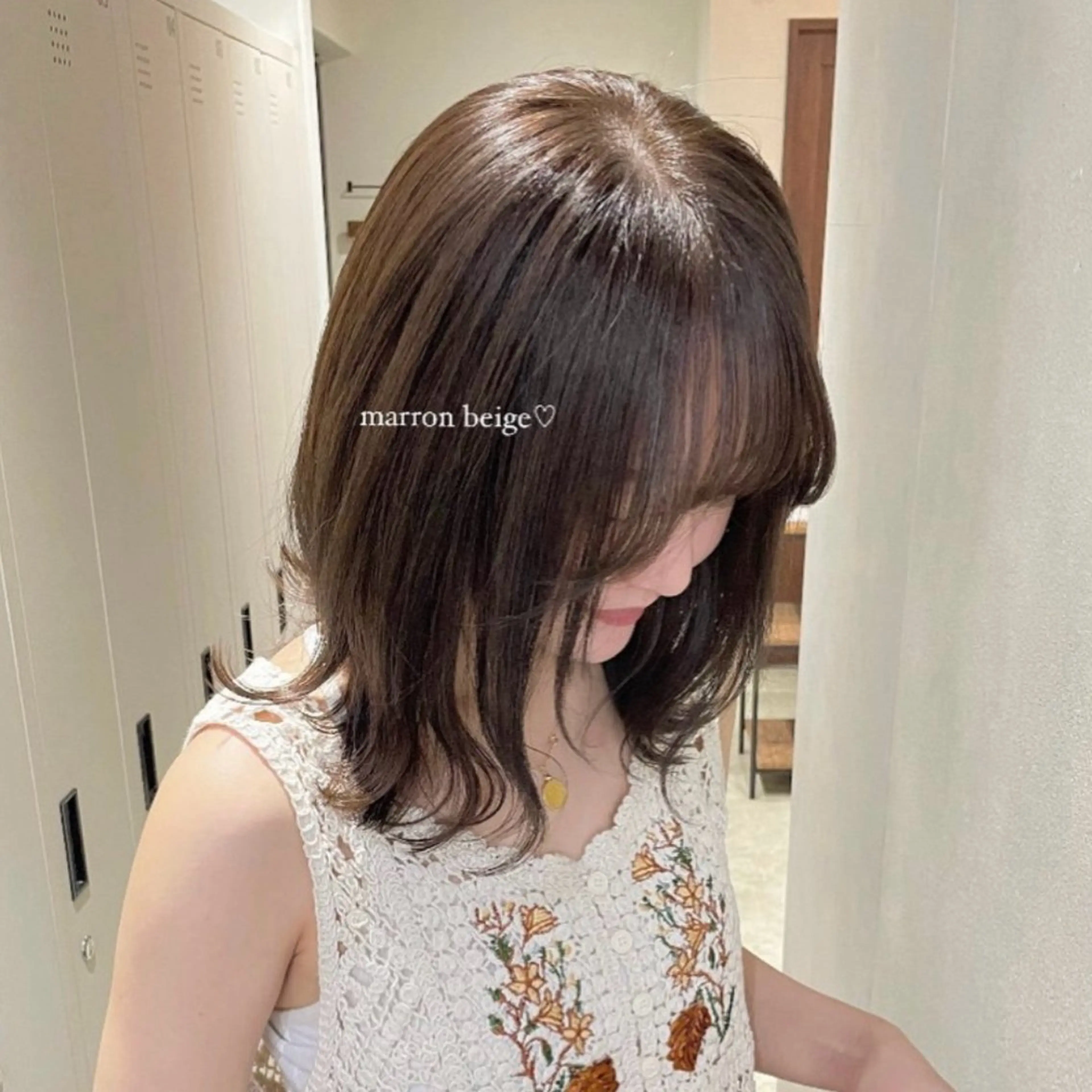 ミディアム ボブ 似合わせカット トリートメント ボブ/レイヤー /sora🌙✨️のヘアスタイル