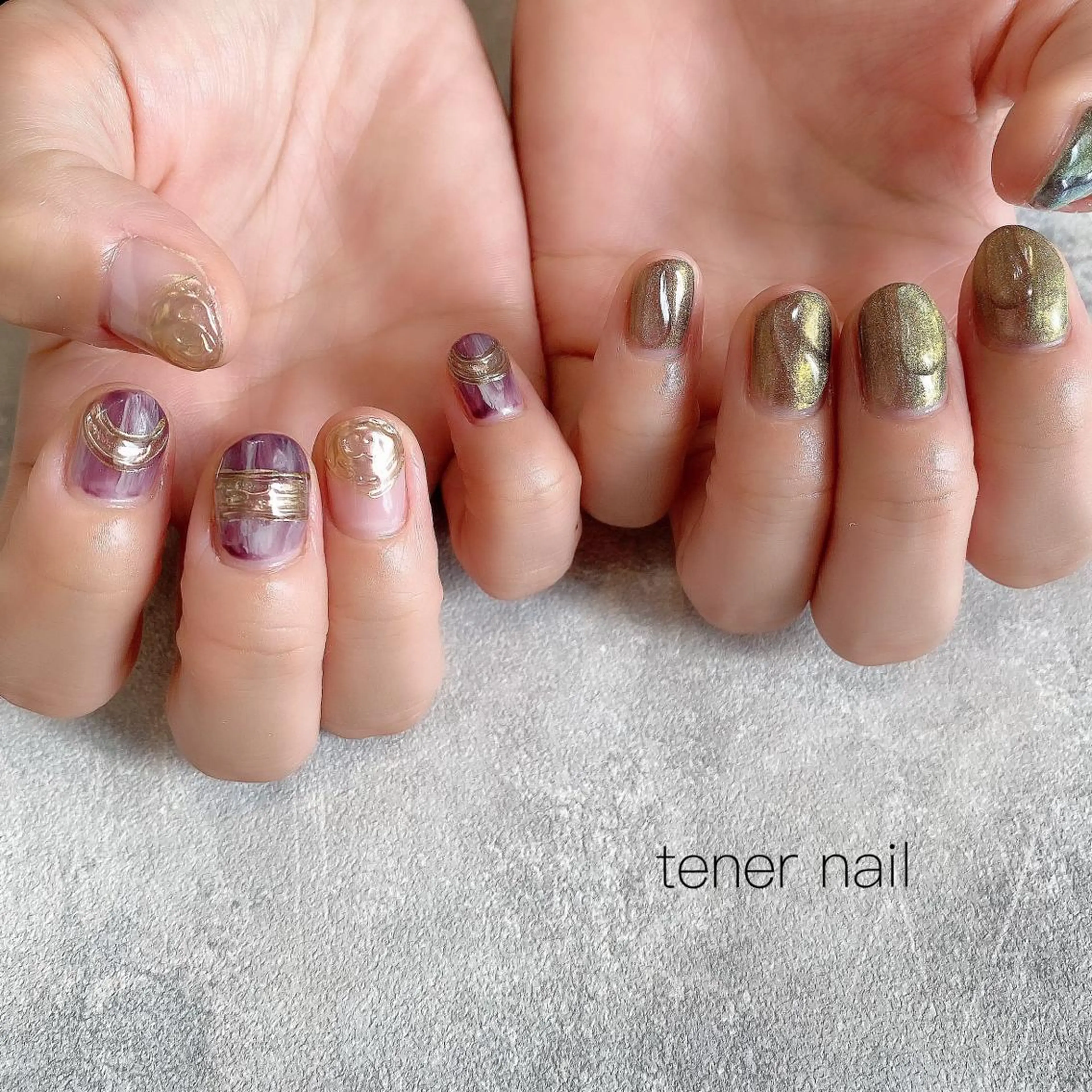 ネイル アートネイル マグネットネイル テネルネイル tener nailのネイルデザイン