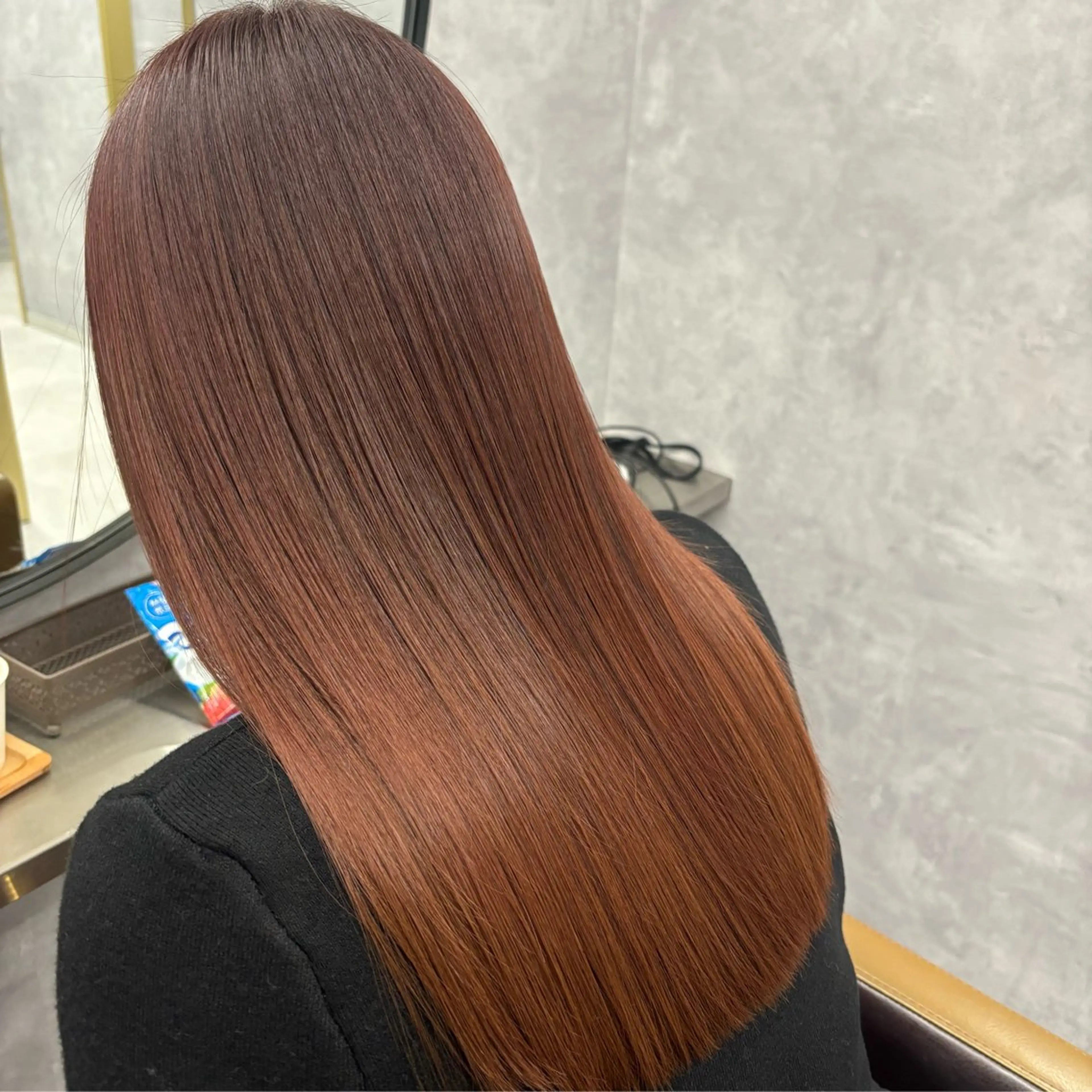 ロング カラー カット ヘアカラー トリートメント NUMBER_ ユイナのヘアスタイル