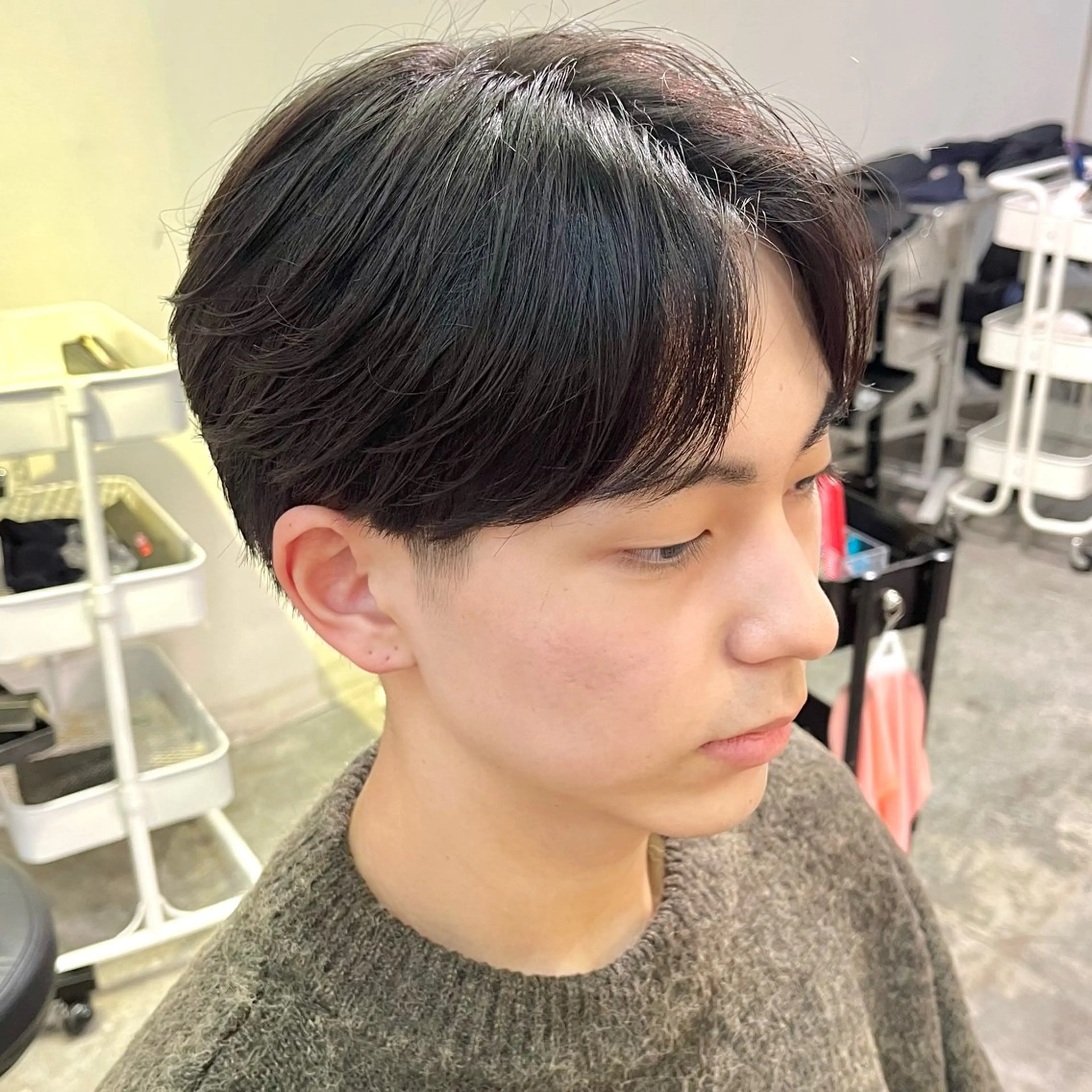 メンズ パーマ フェザーパーマ🌙 毛流れ yuzukiのヘアスタイル