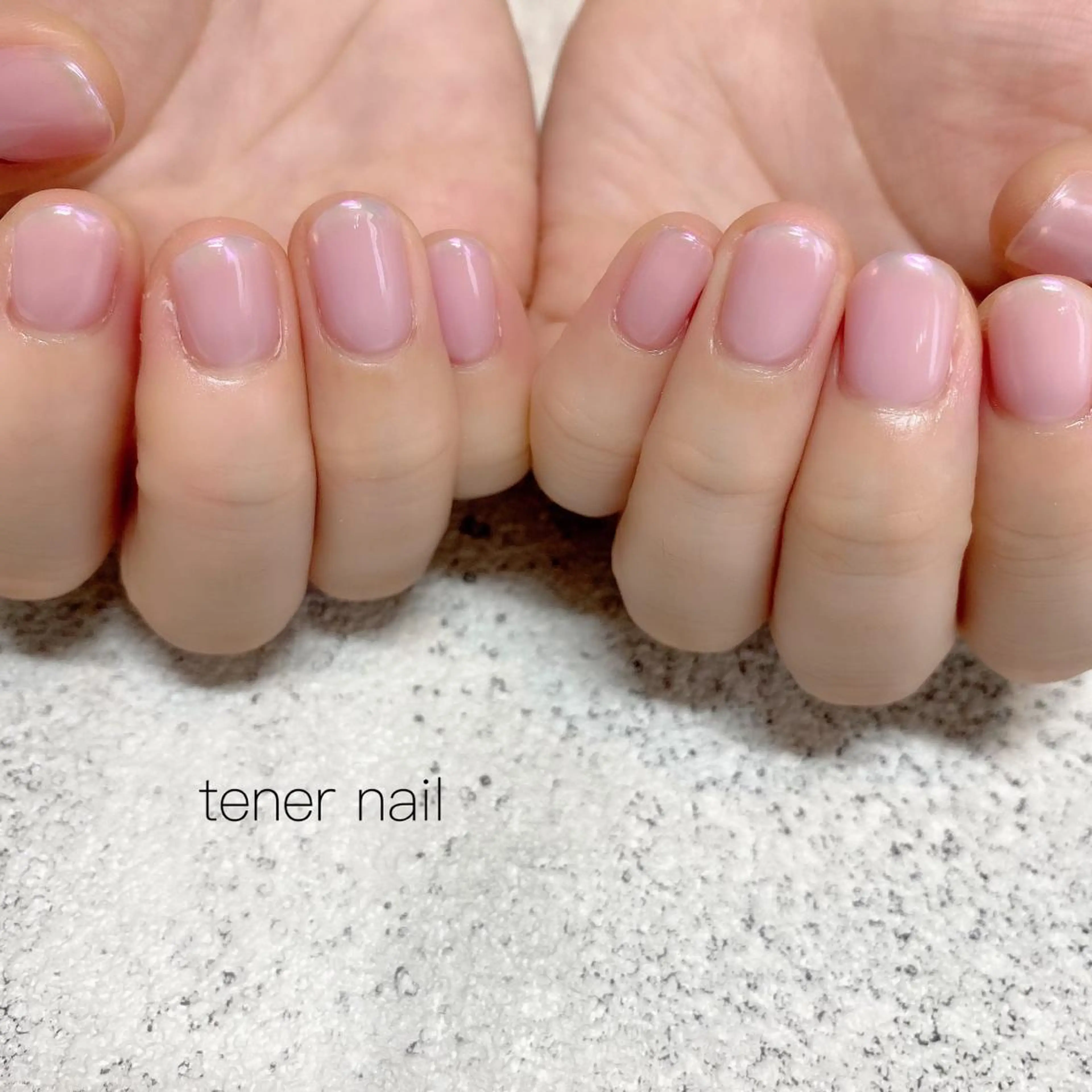 ネイル オーロラネイル フレンチネイル ワンカラーネイル テネルネイル tener nailのネイルデザイン