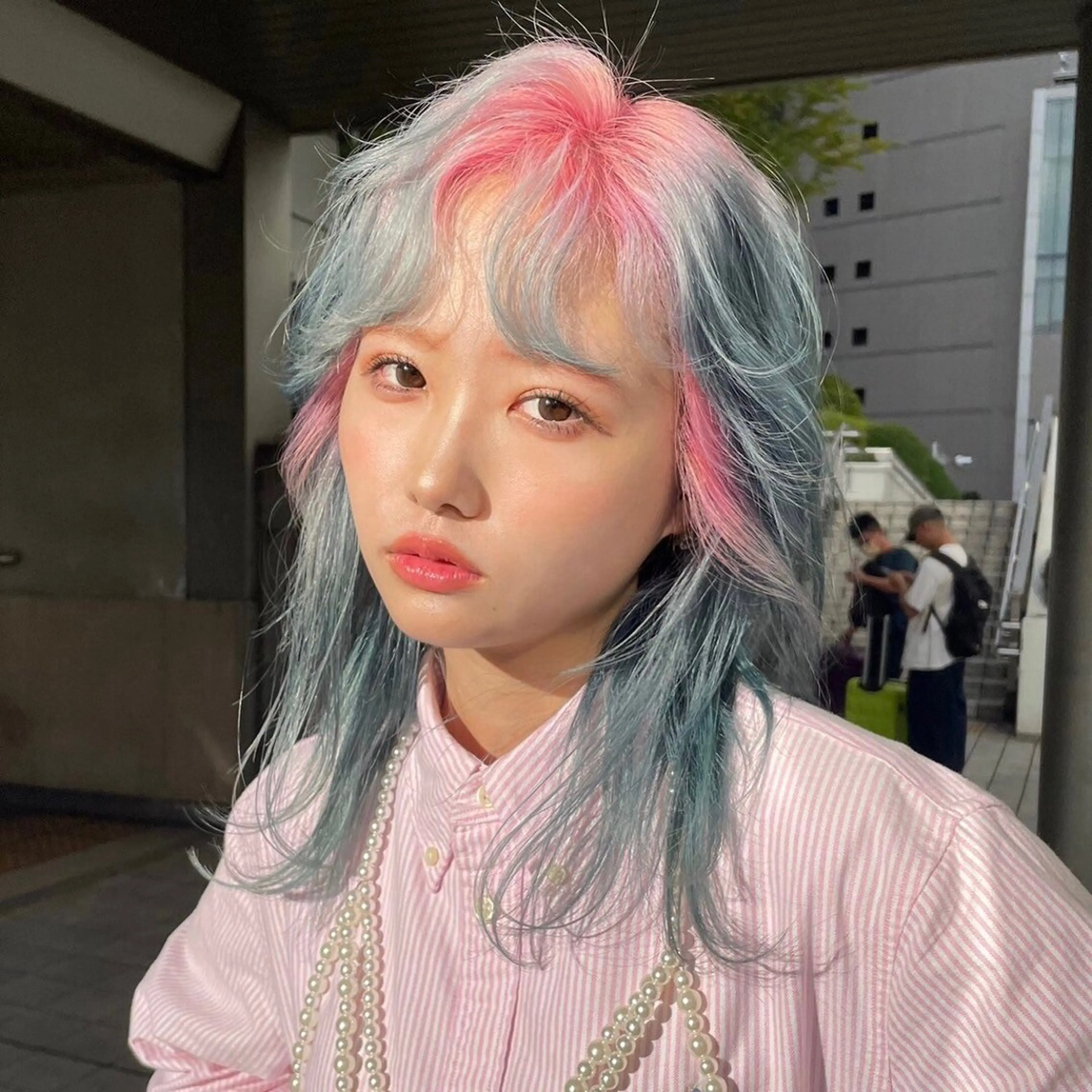 カラー 名古屋/落ちる黒 黒染め落としのヘアスタイル