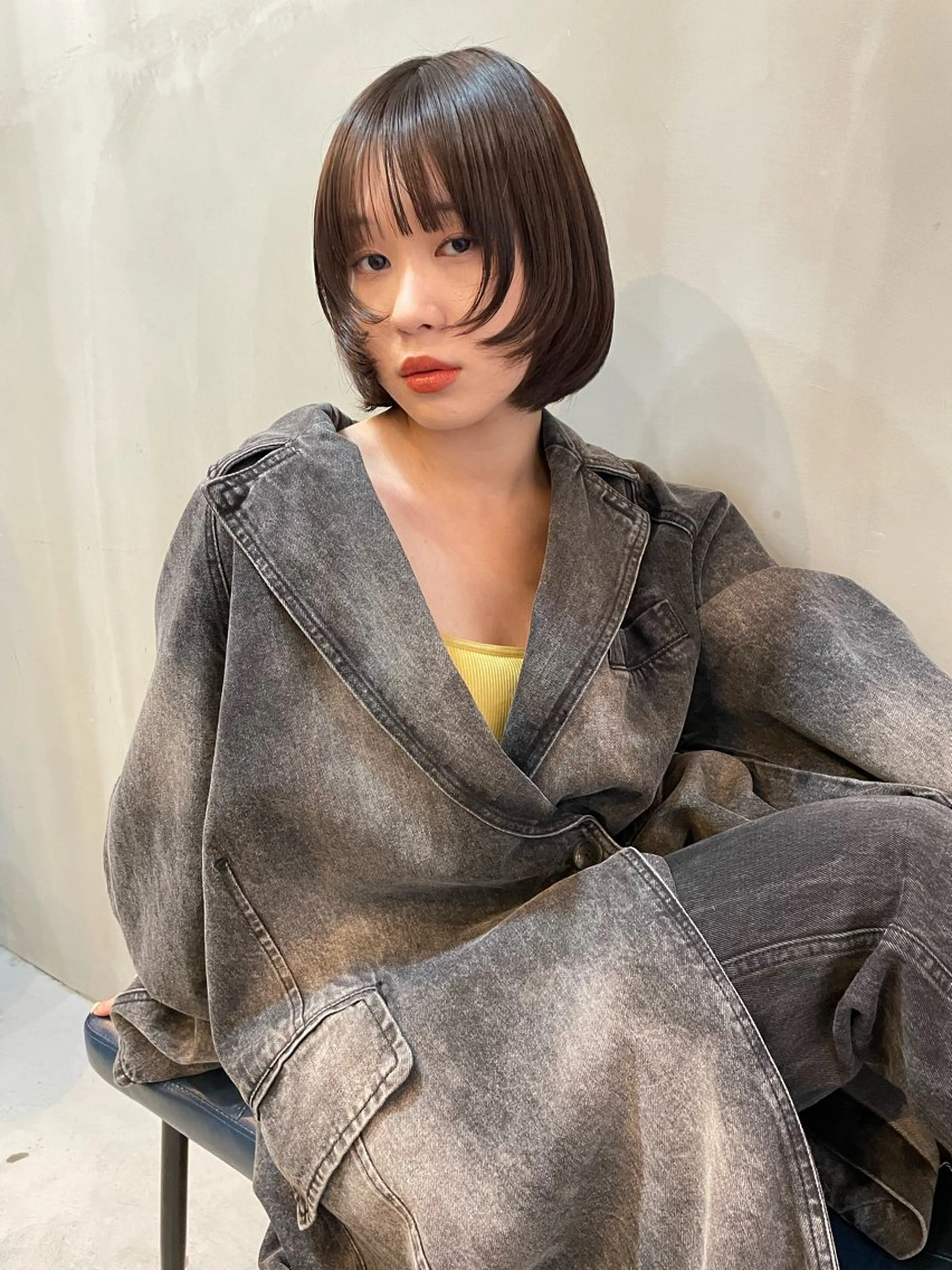 ショート カラー カット ヘアカラー トリートメント ショート/ボブ/ 心斎橋/宮脇美奈のヘアスタイル