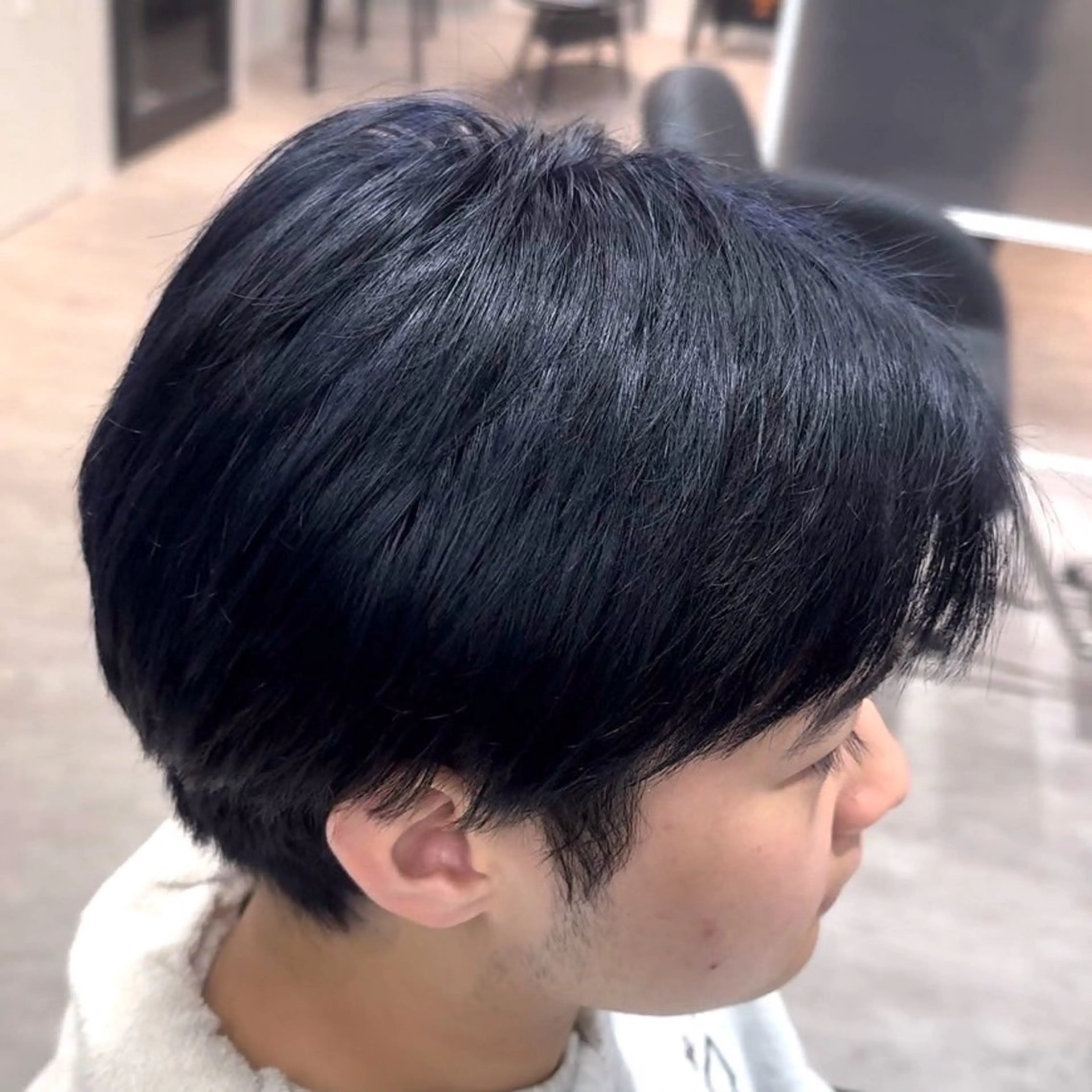 カラー メンズ ネイビーカラー メンズカットモデル 募集中✂️けいすけのヘアスタイル