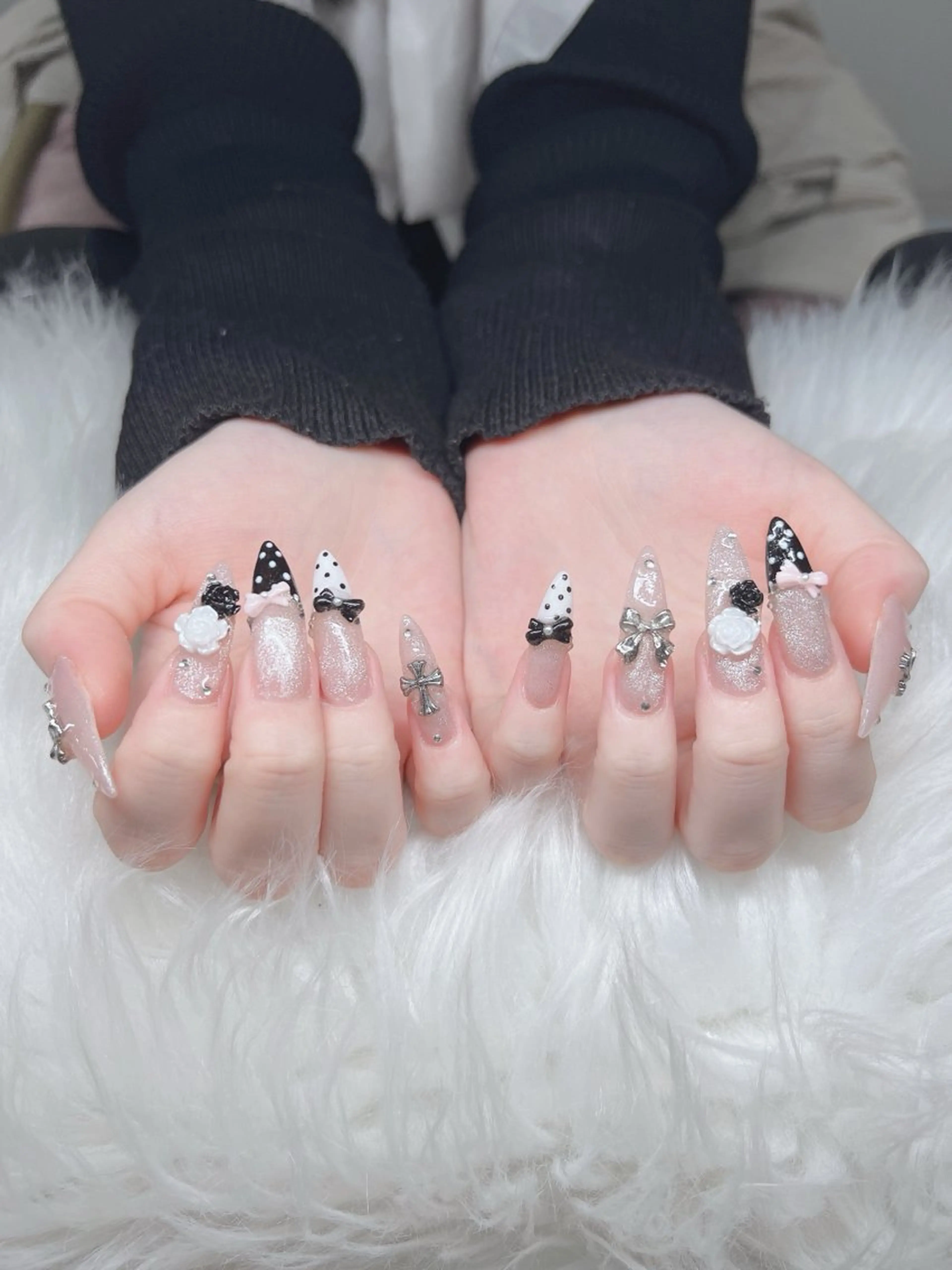 ネイル ハンドネイル Lee Nails チップ長さだし専門店のネイルデザイン