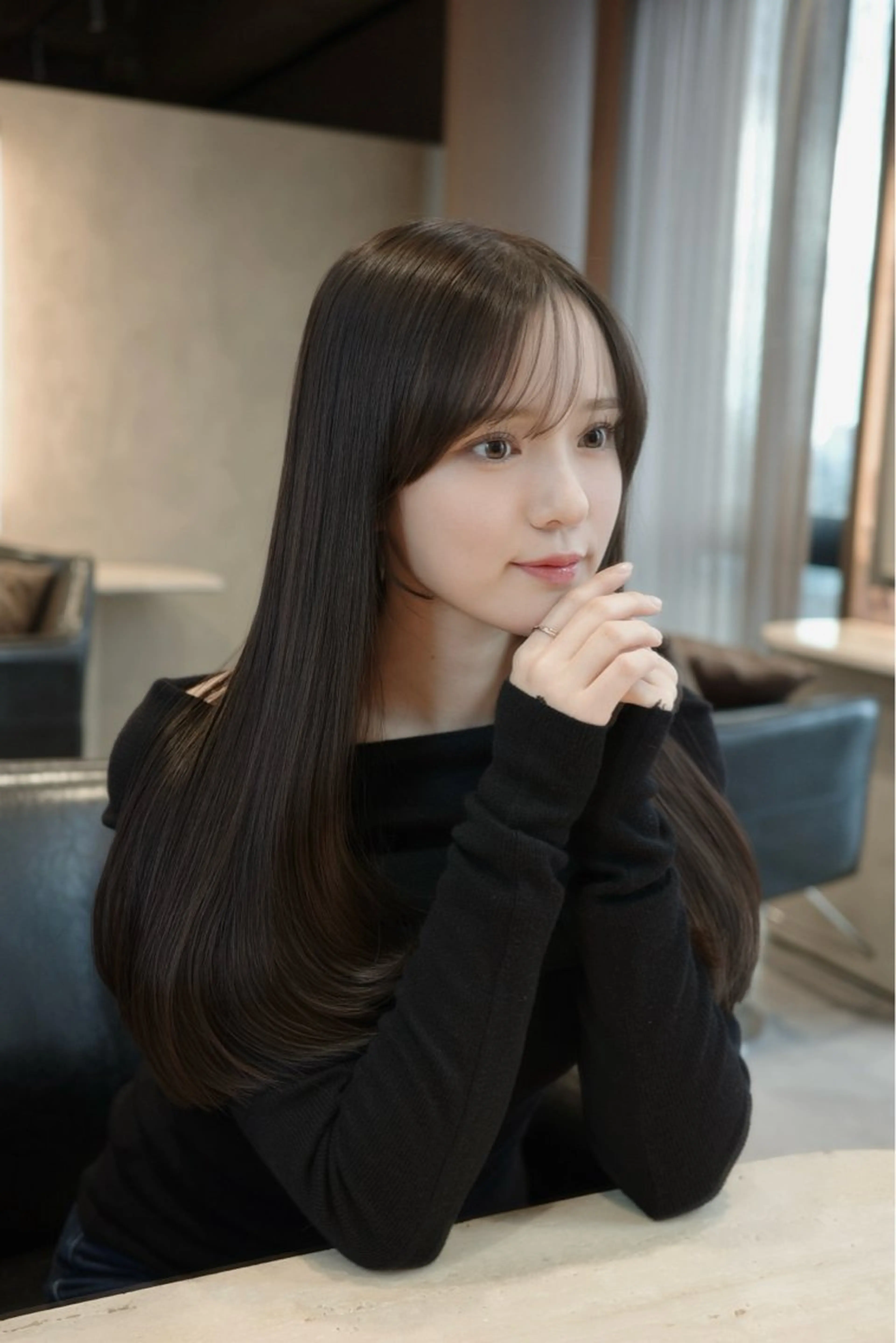 ロング 髪質改善 似合わせカット 美顔形成｜レイヤー ｜青山のヘアスタイル