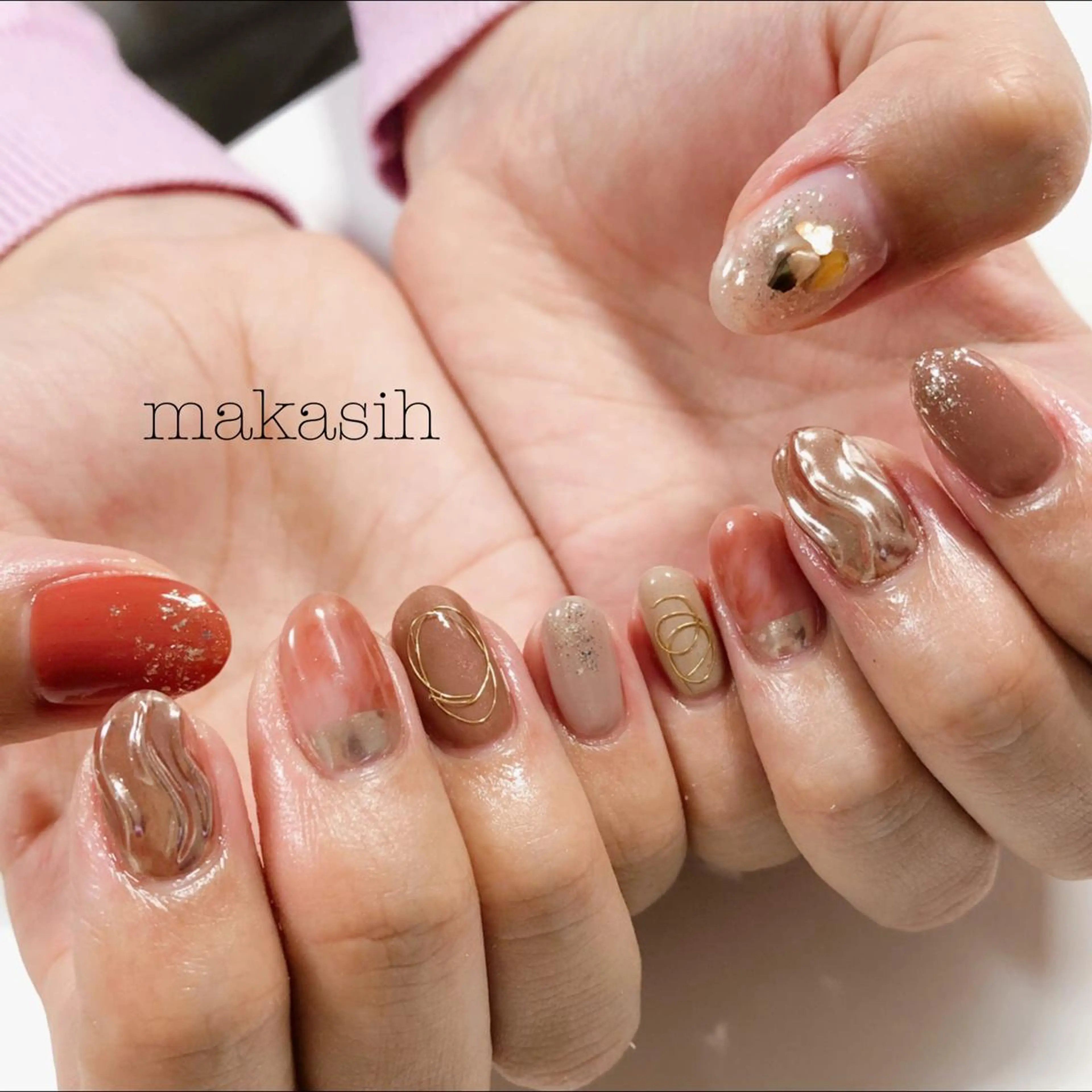 ネイル ニュアンスネイル 冬ネイル 濱田 美菜子のエステ・リラクイメージ