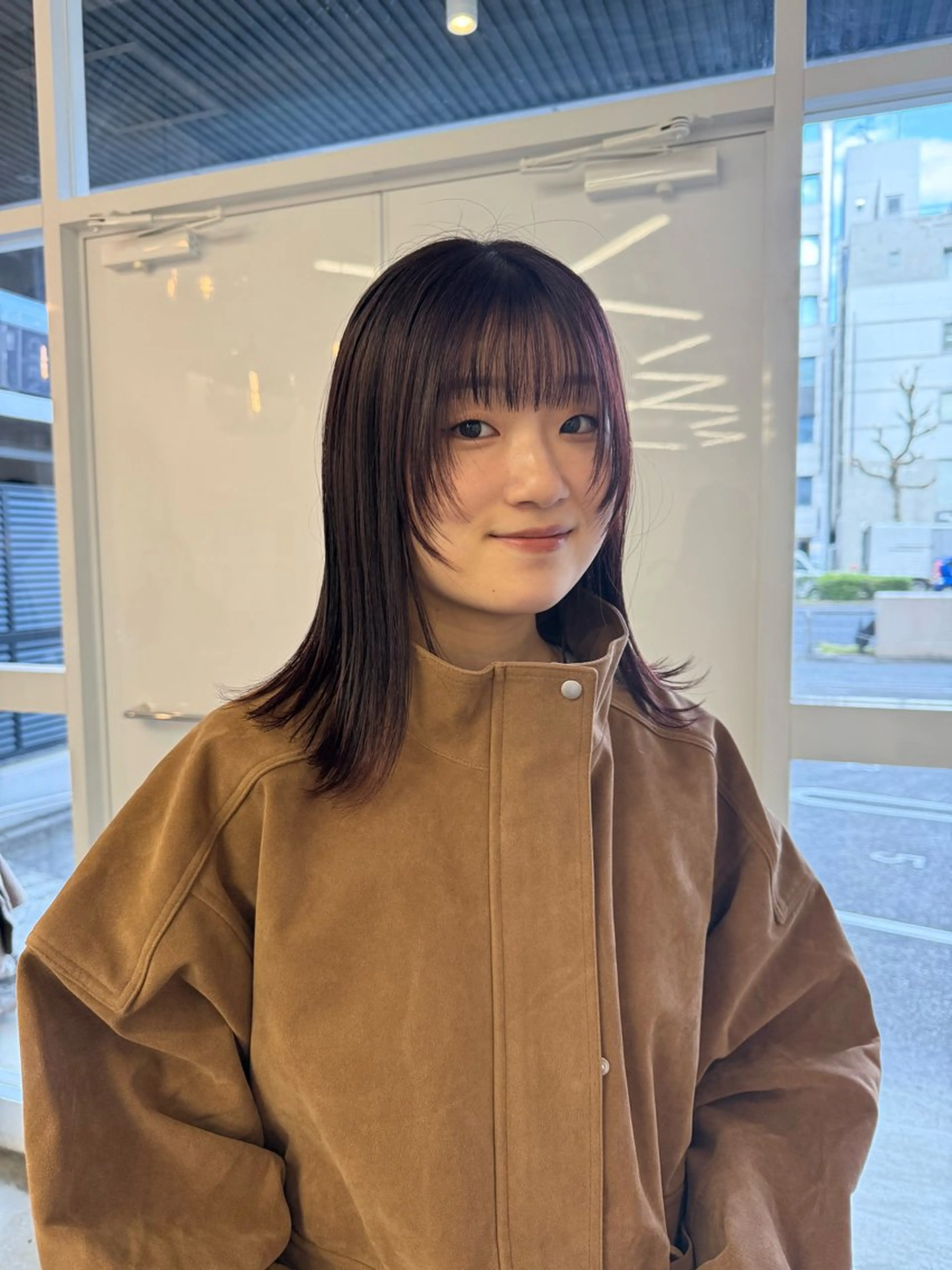 ミディアム カット ヘアカラー トリートメント 近藤 千裕のヘアスタイル