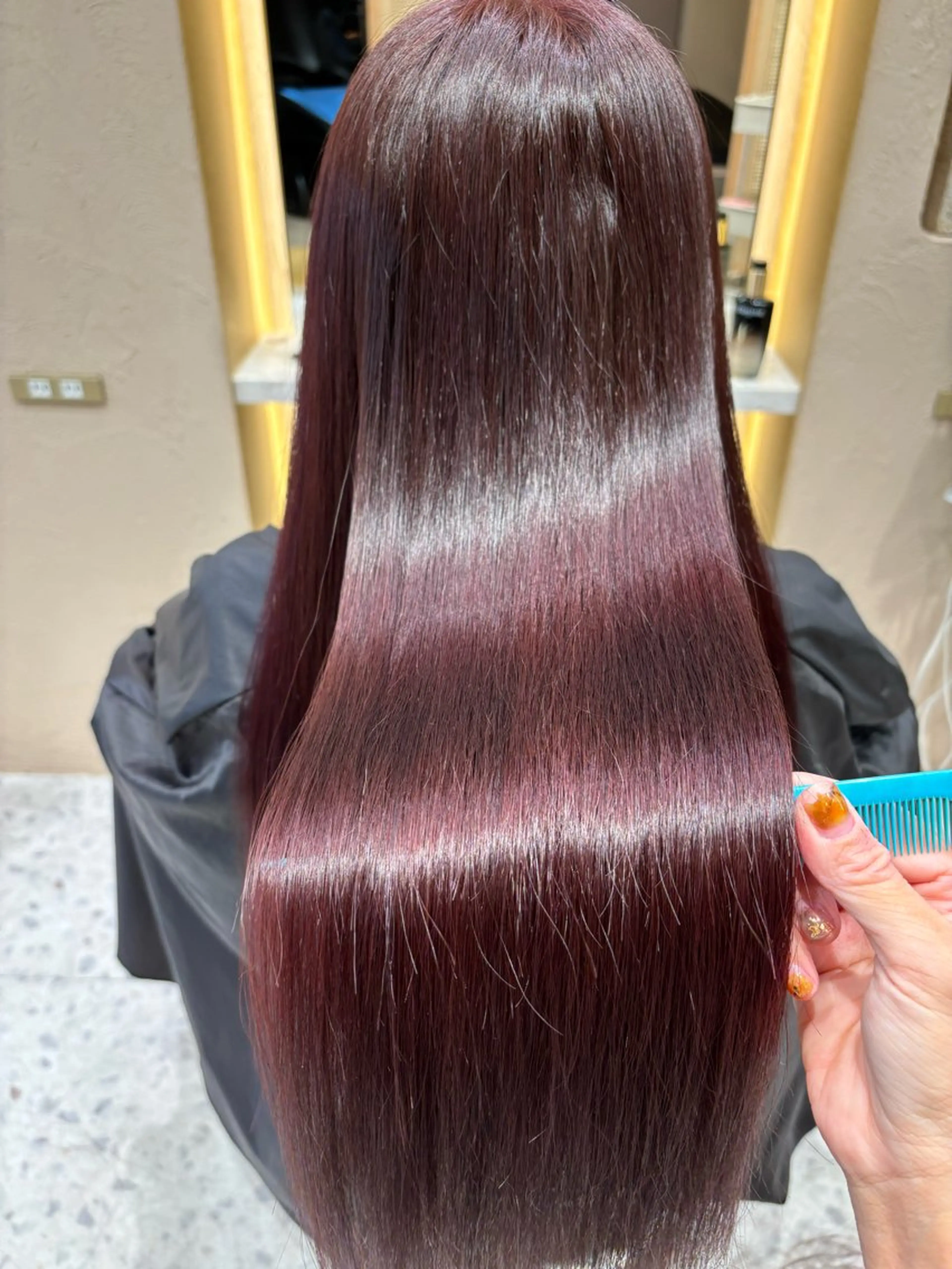 ロング カラー あかね☆ヘアアレンジ /ボブ/縮毛矯正のヘアスタイル