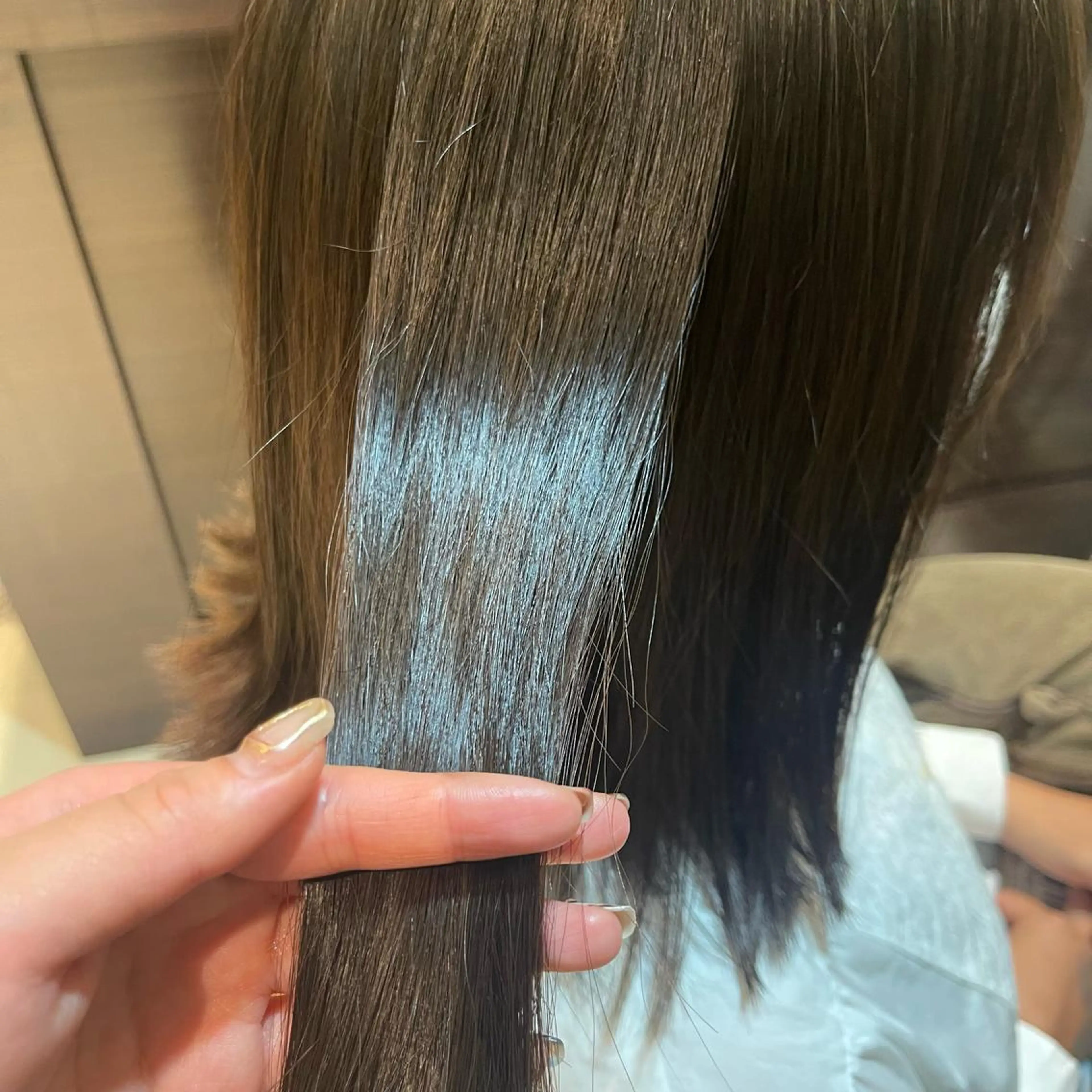 カラー ブリーチ ブラウンカラー 透明感カラー ブリーチなしカラー オリーブブラウン ヘアカラー 🌱ONE003🌱 原田涼香のヘアスタイル