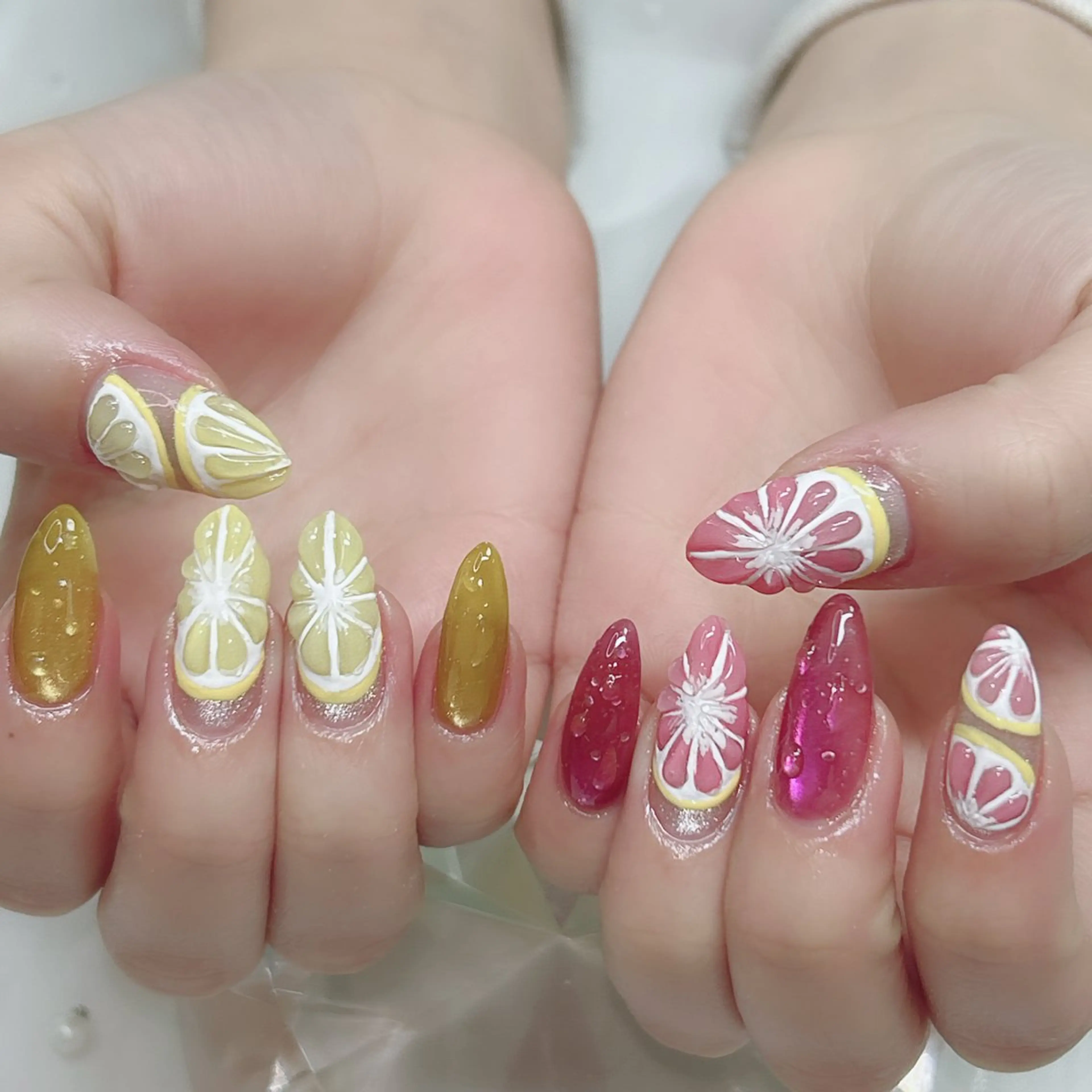 ネイル オーロラネイル ミラーネイル オフィスネイル ワンカラーネイル シンプルネイル ハンドネイル Cute Tips nailのネイルデザイン