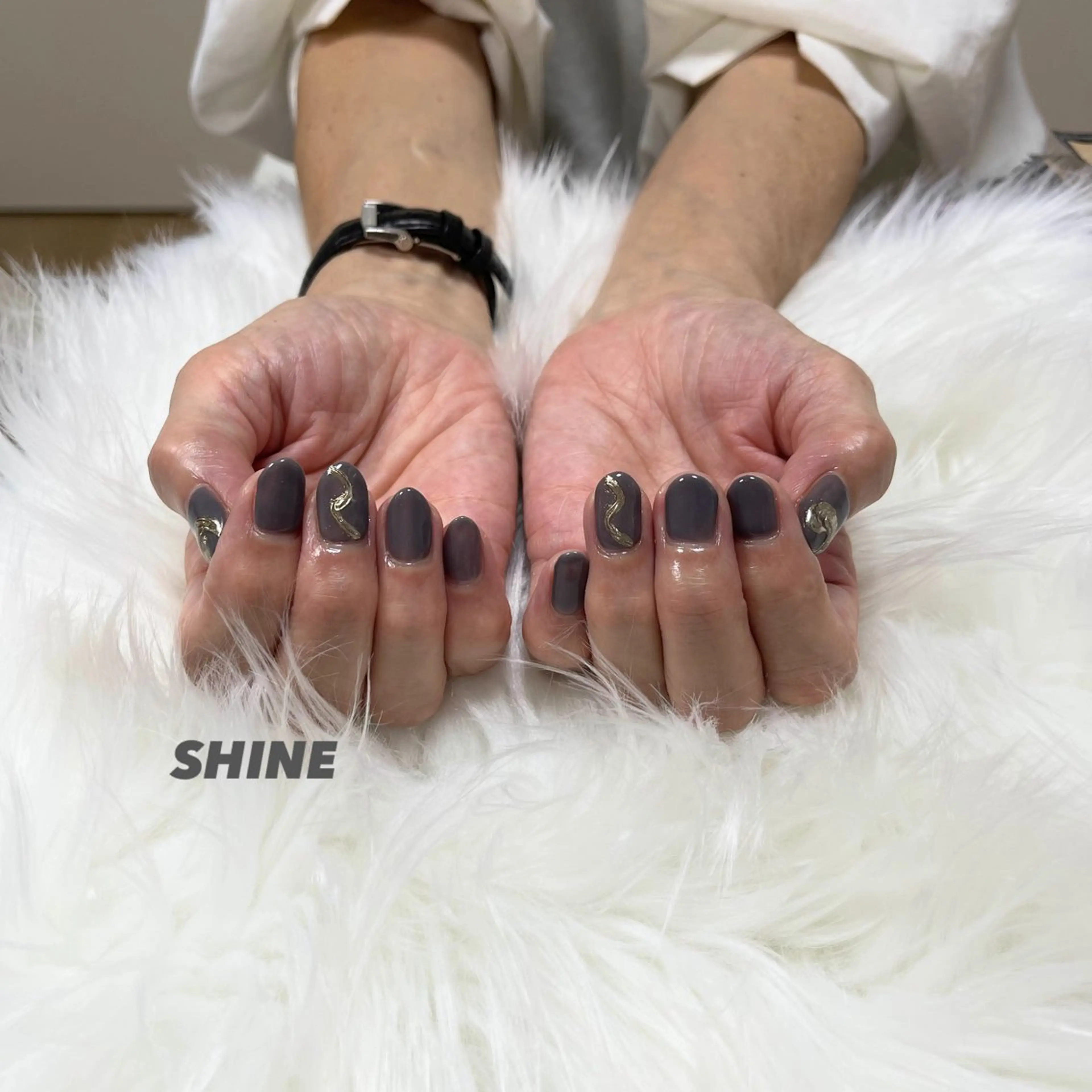 ネイル ミラーネイル ワンカラーネイル SHINE nail salonのネイルデザイン