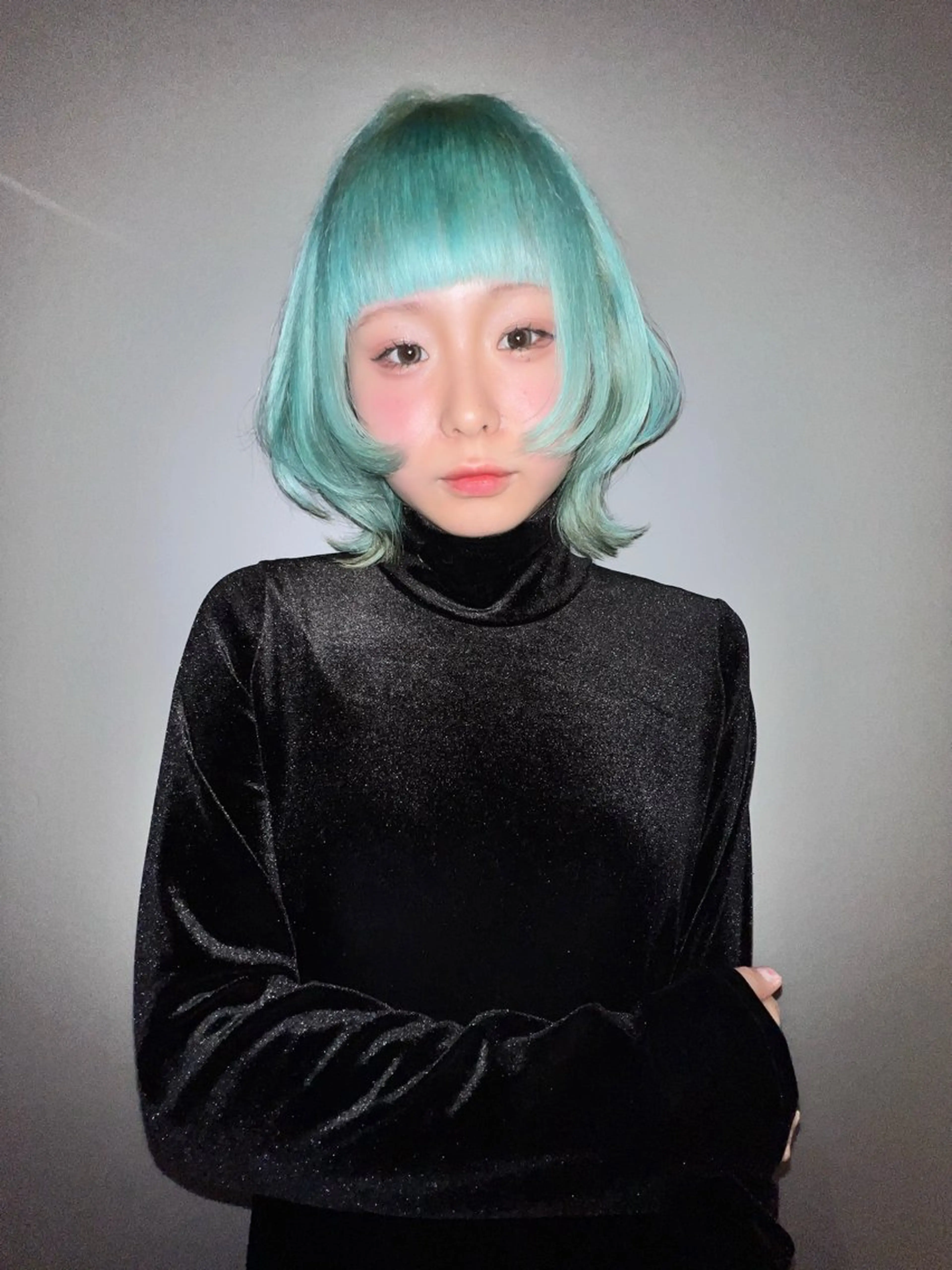 ミディアム カラー カット ヘアカラー 圧倒的デザイン力 店長🎨RENAのヘアスタイル
