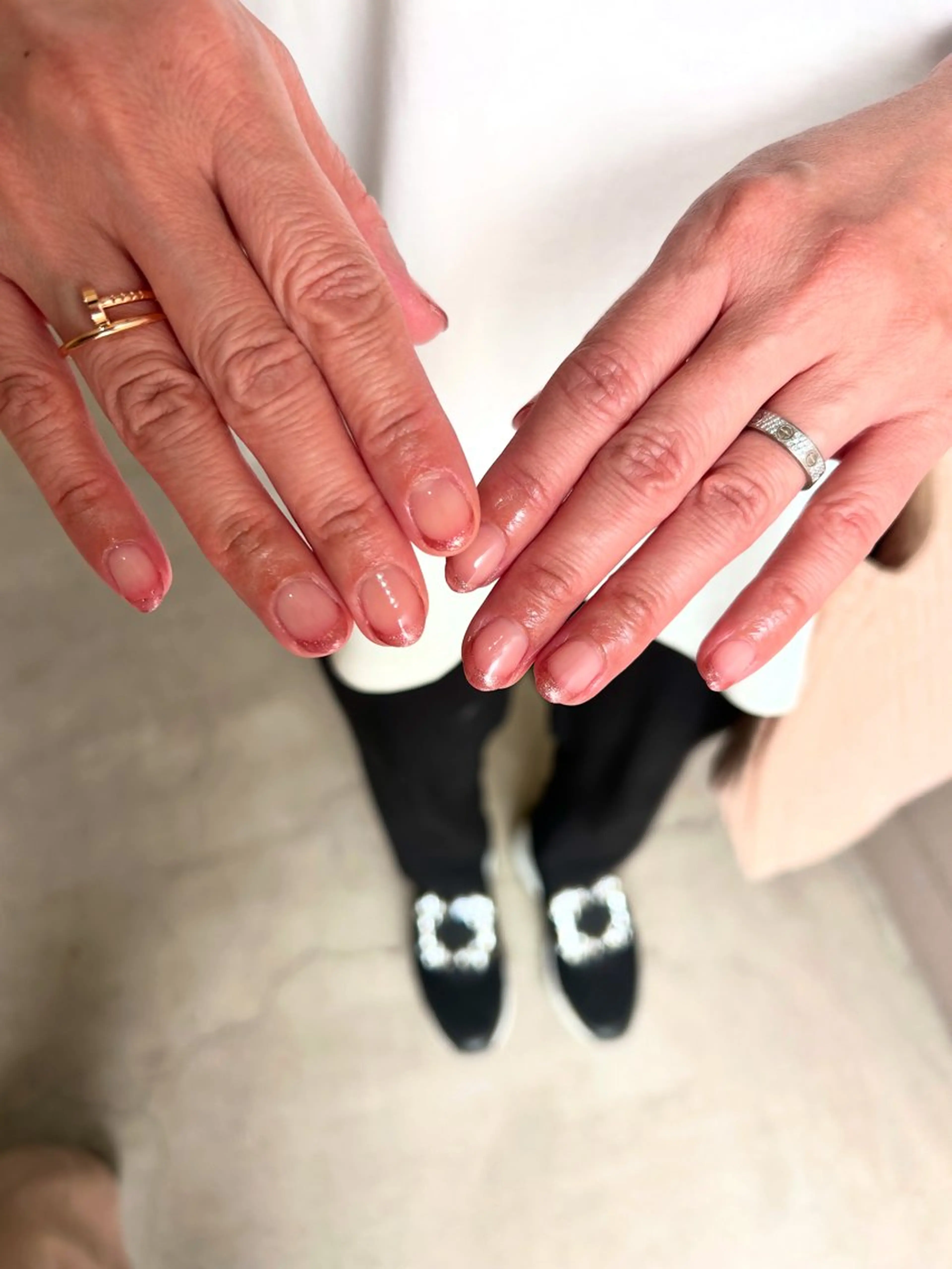 【ご新規様】🩰クリアベースフレンチネイル（オフあり）❄️の写真