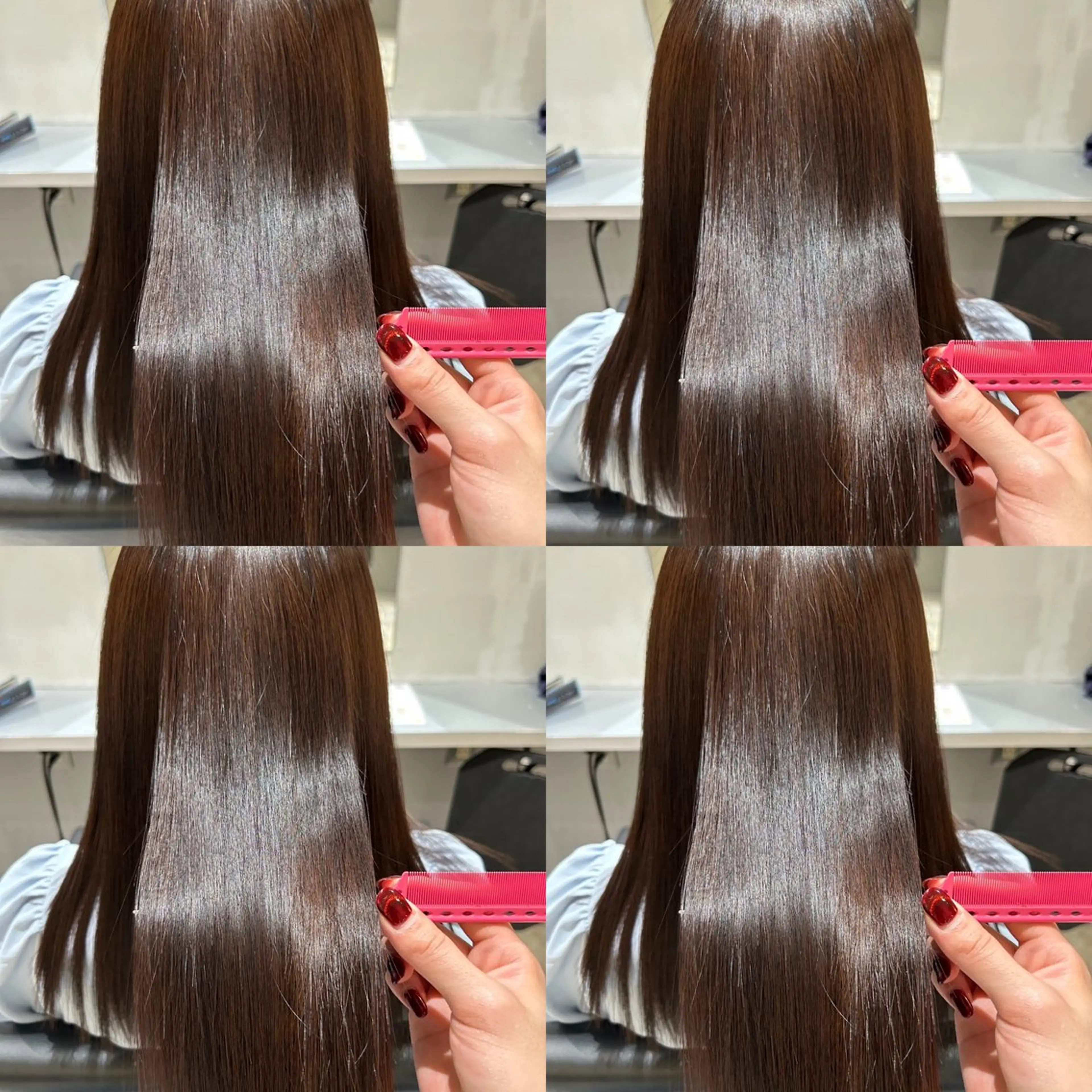 ロング レイヤーカット/ 縮毛矯正🇰🇷早坂のヘアスタイル