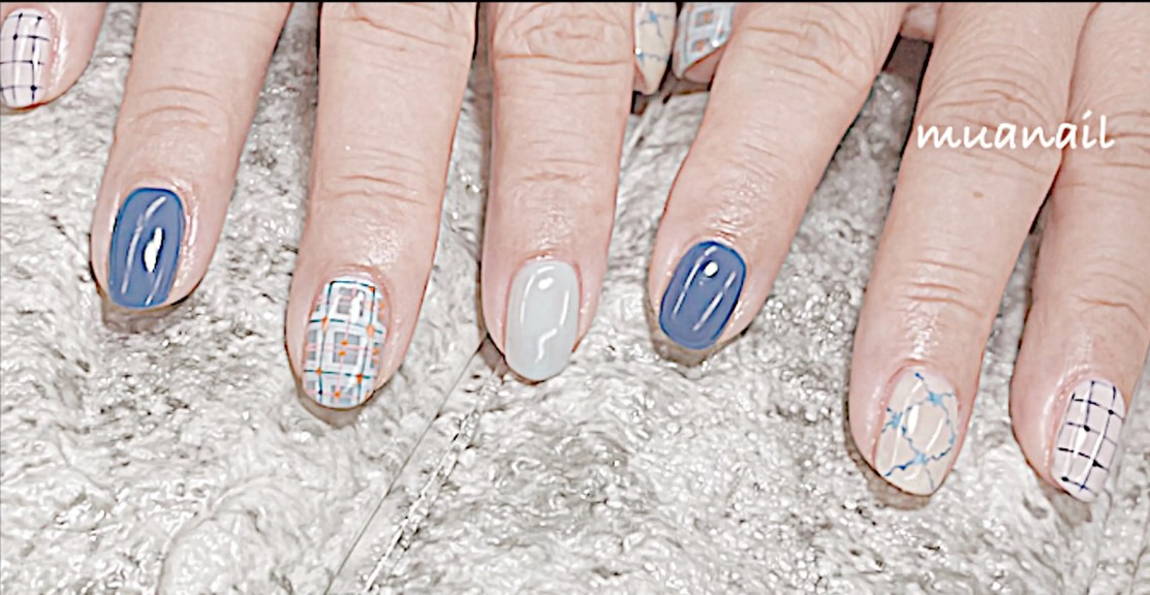 ネイル ブルー 春ネイル その他(ネイル) mua nail mikiのネイルデザイン