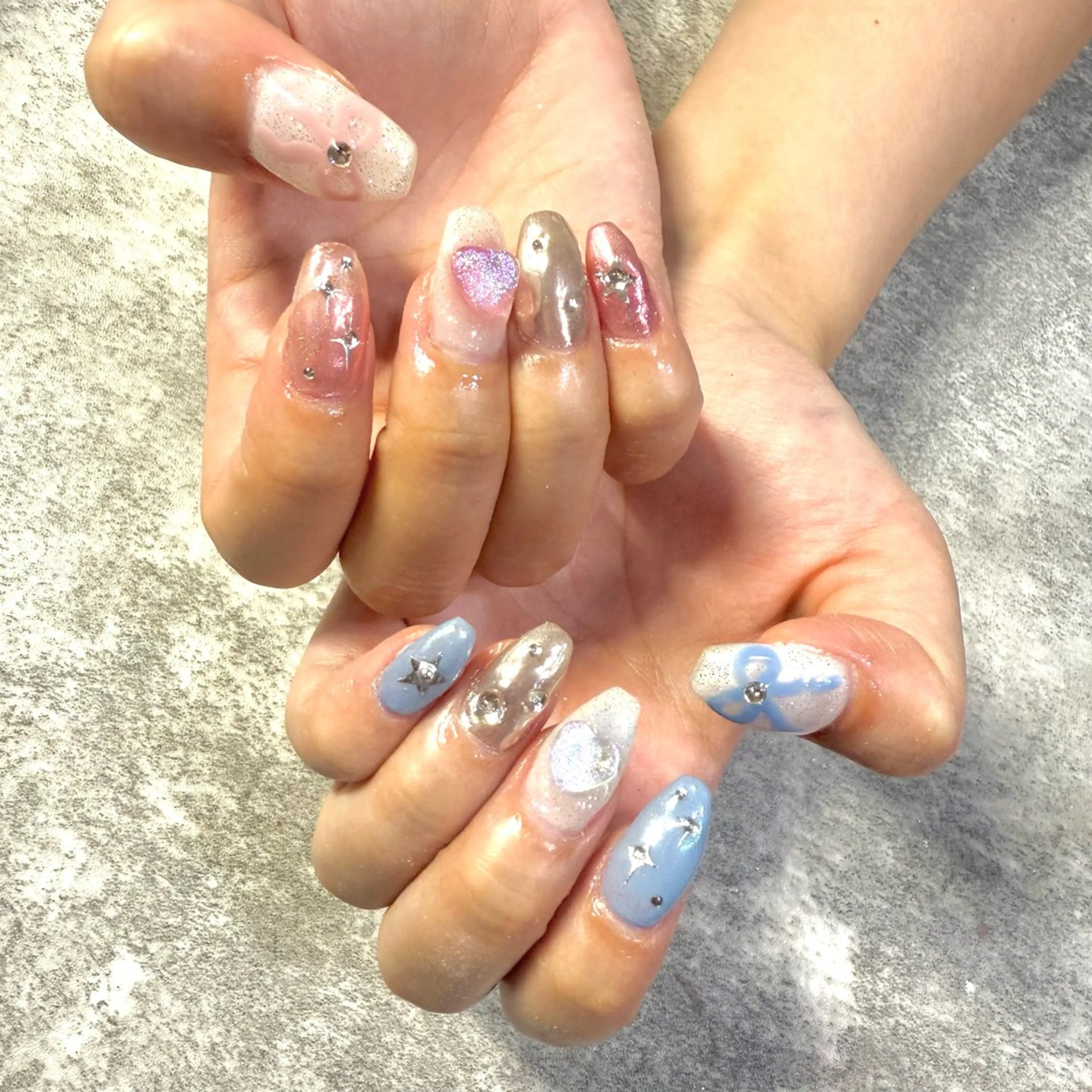 ネイル リボン ハンドネイル ★Rinail... .のネイルデザイン