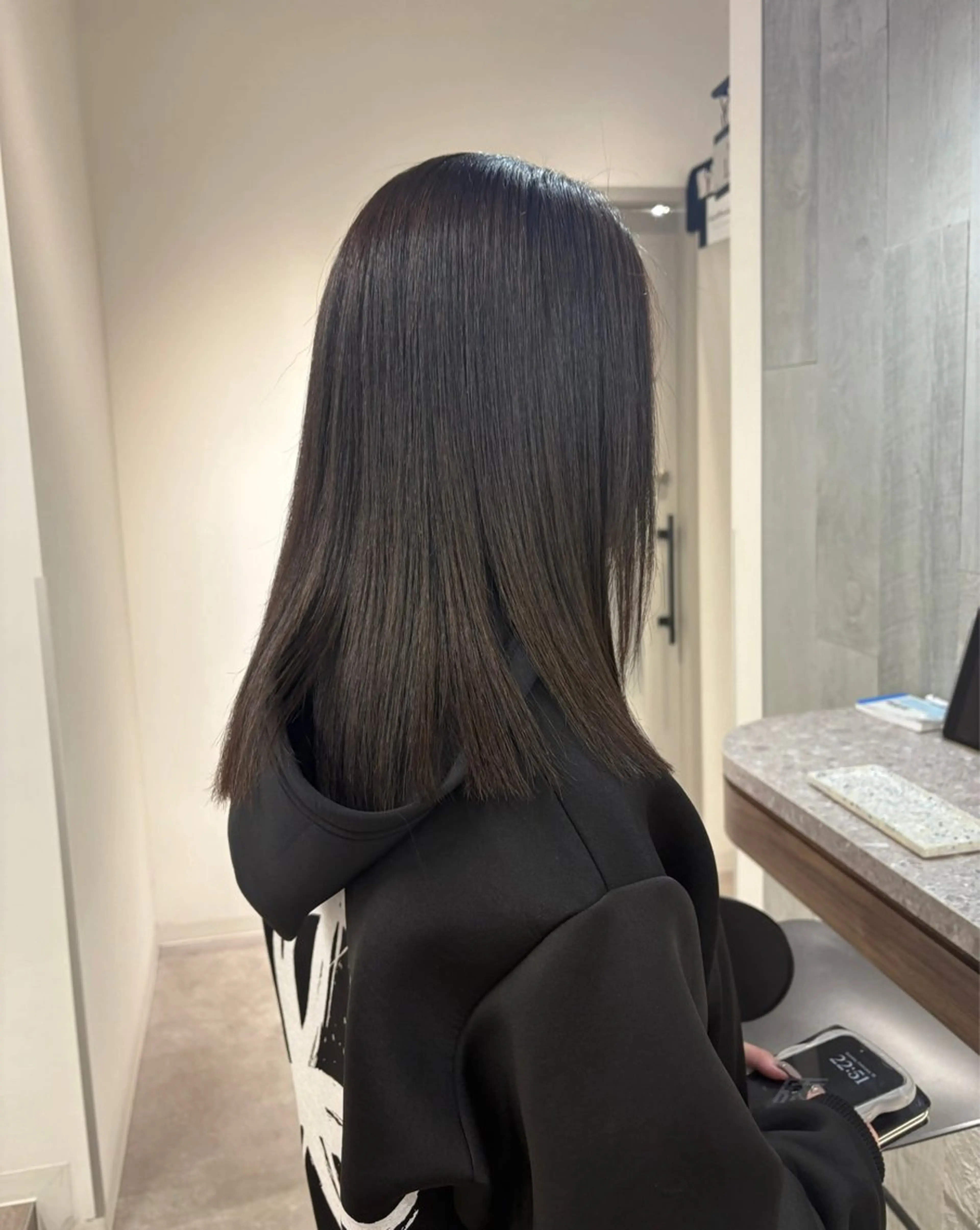 セミロング カット 縮毛矯正 umu.⌇ mihiroのヘアスタイル