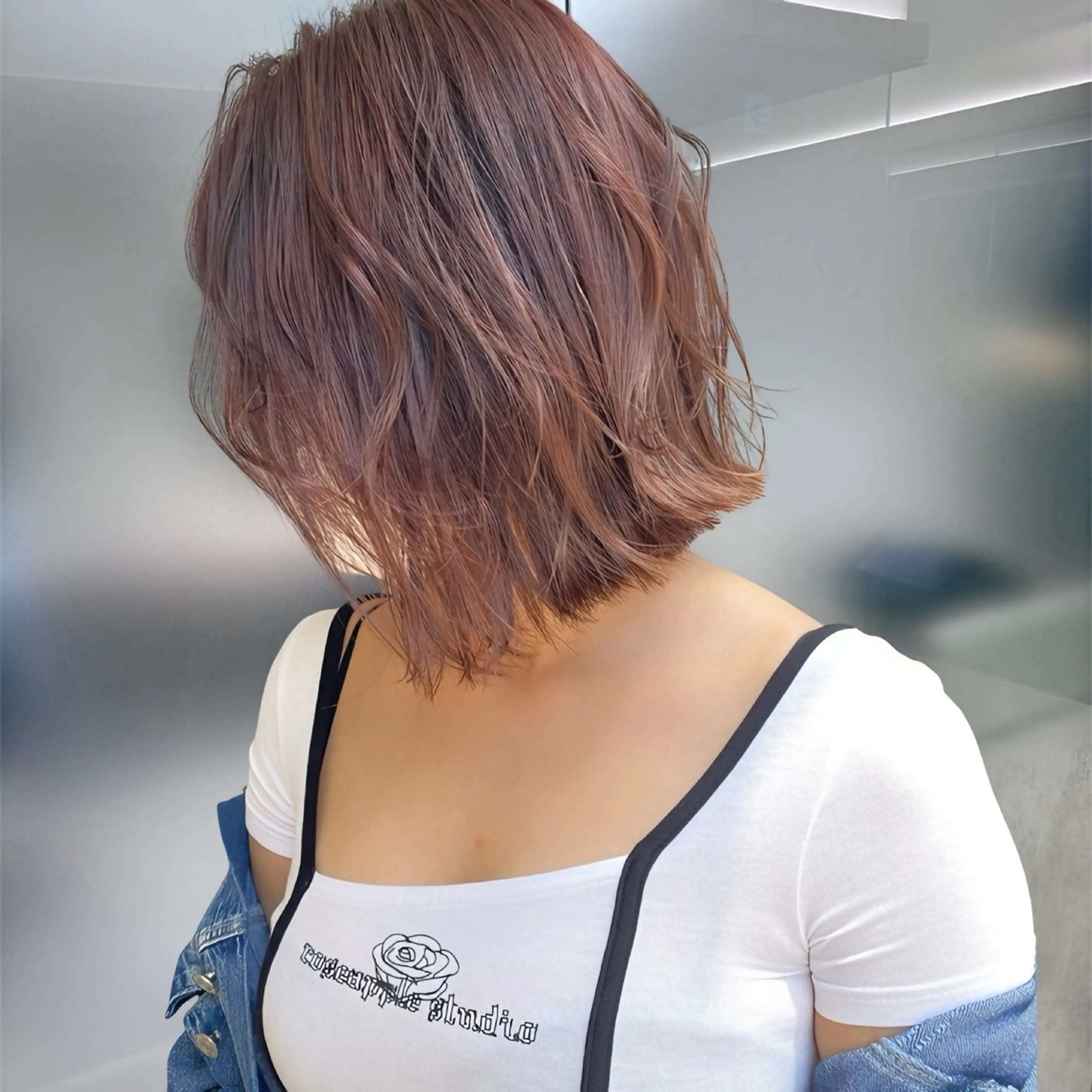 ショート カラー カット ヘアカラー トリートメント 癖毛救済✂️ボブ /髪質改善ストレートのヘアスタイル